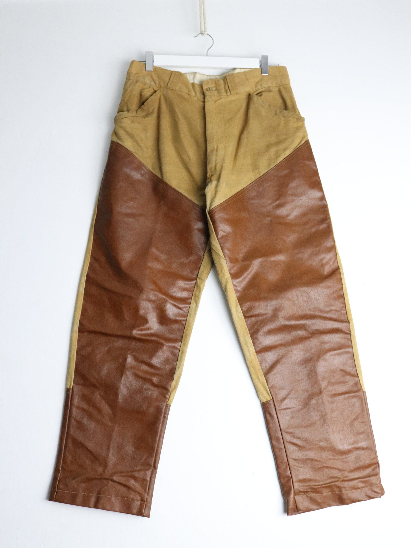 Other Pants Vintage Chief Pants Mens 31 x 27 Brown Leather Brush Outdoors