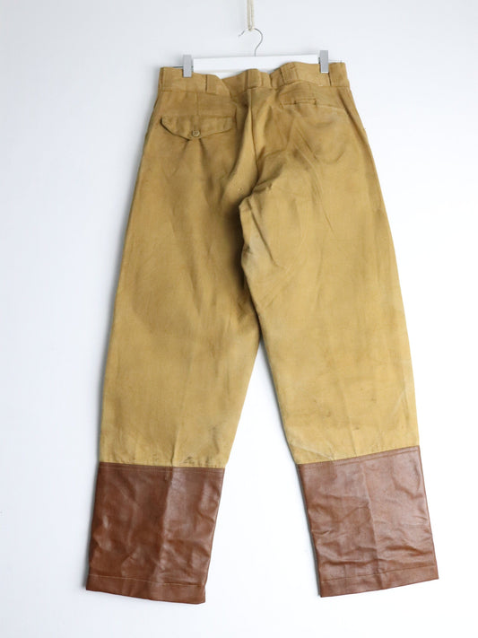 Other Pants Vintage Chief Pants Mens 31 x 27 Brown Leather Brush Outdoors