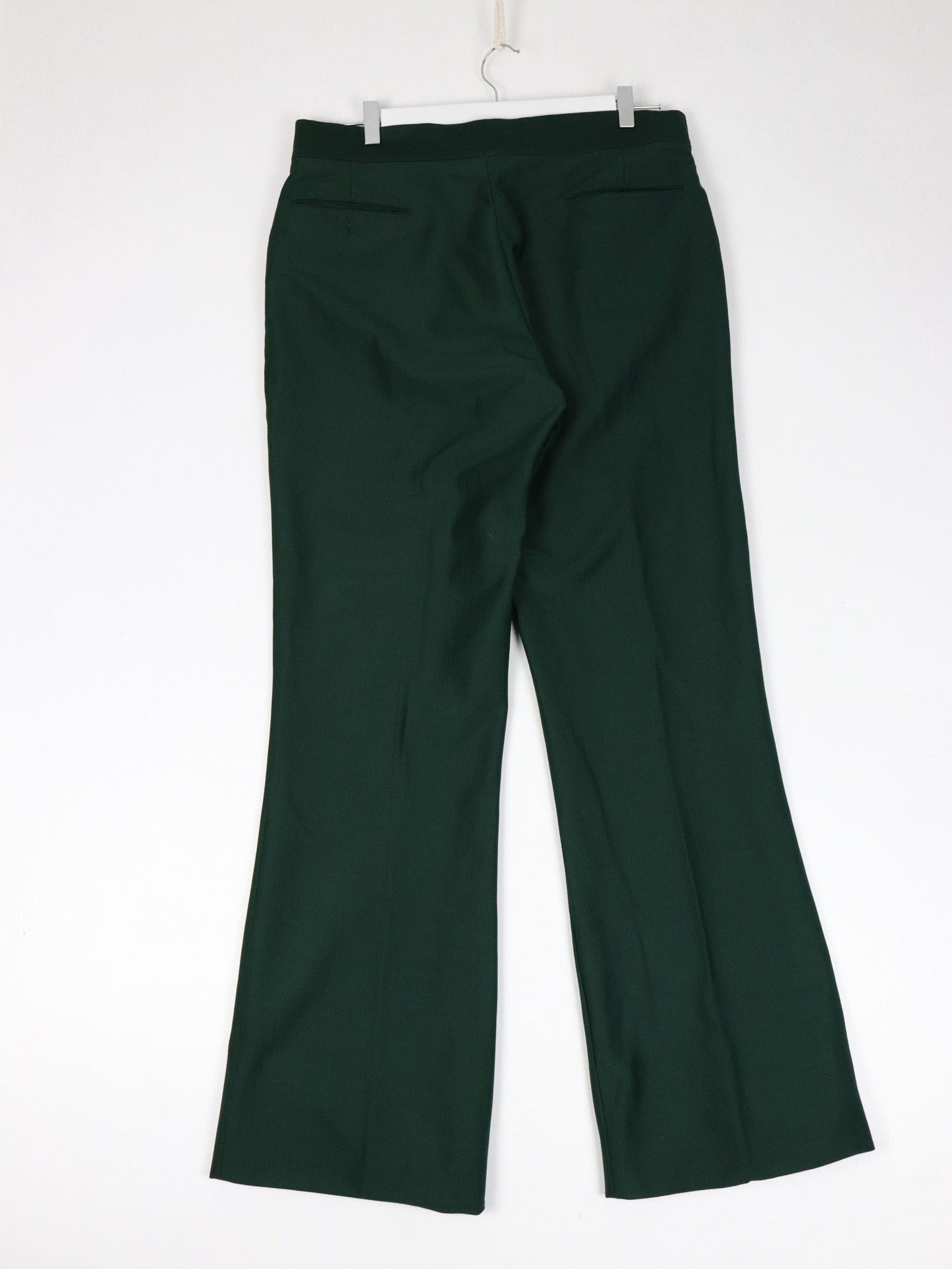 Other Pants Vintage Dress Pants Mens 36 x 33 Green Pleated Trousers 70s 80s Flare