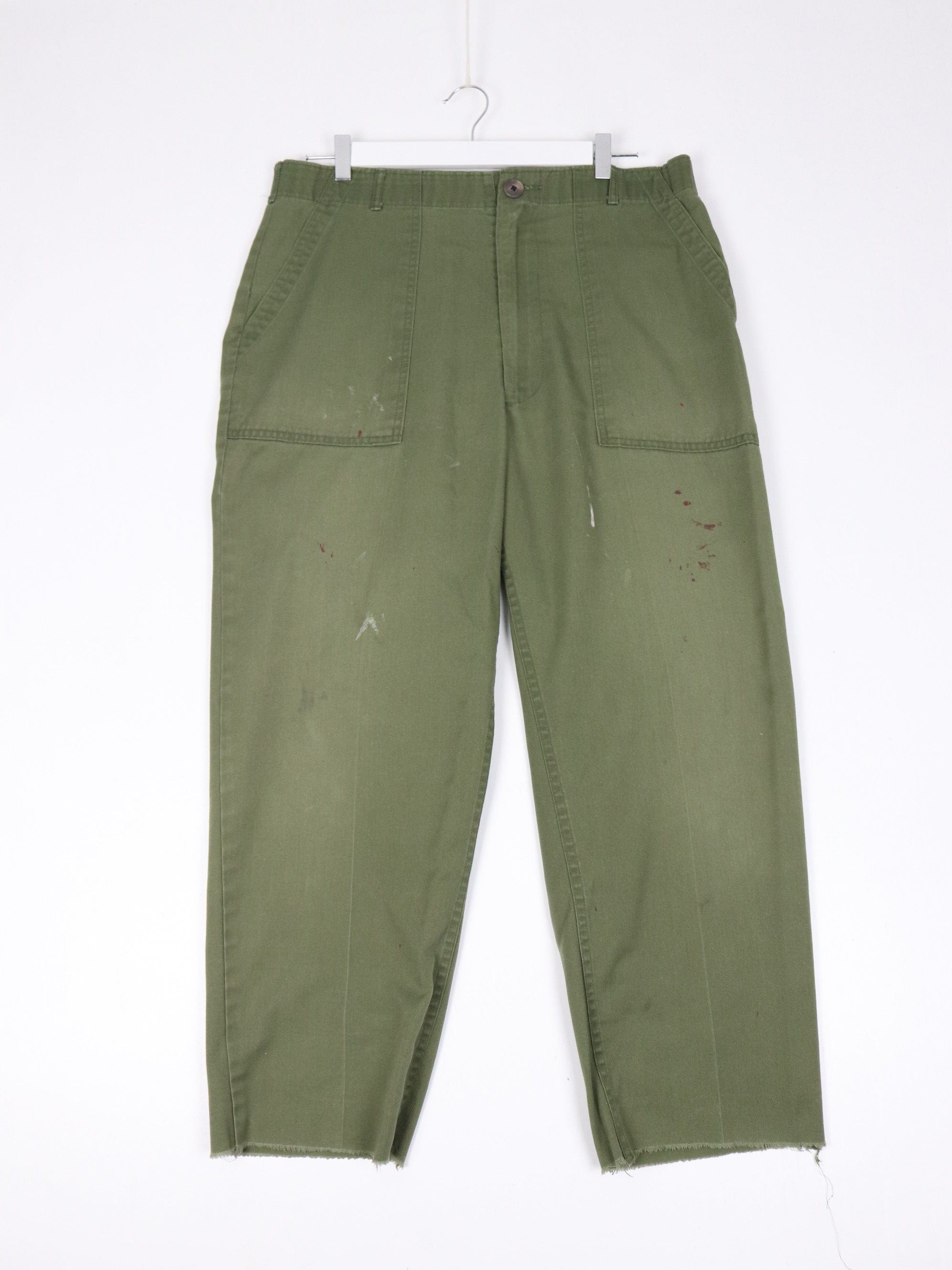 Vintage Military Trousers Mens Enlisted Army Dress Green Size 31