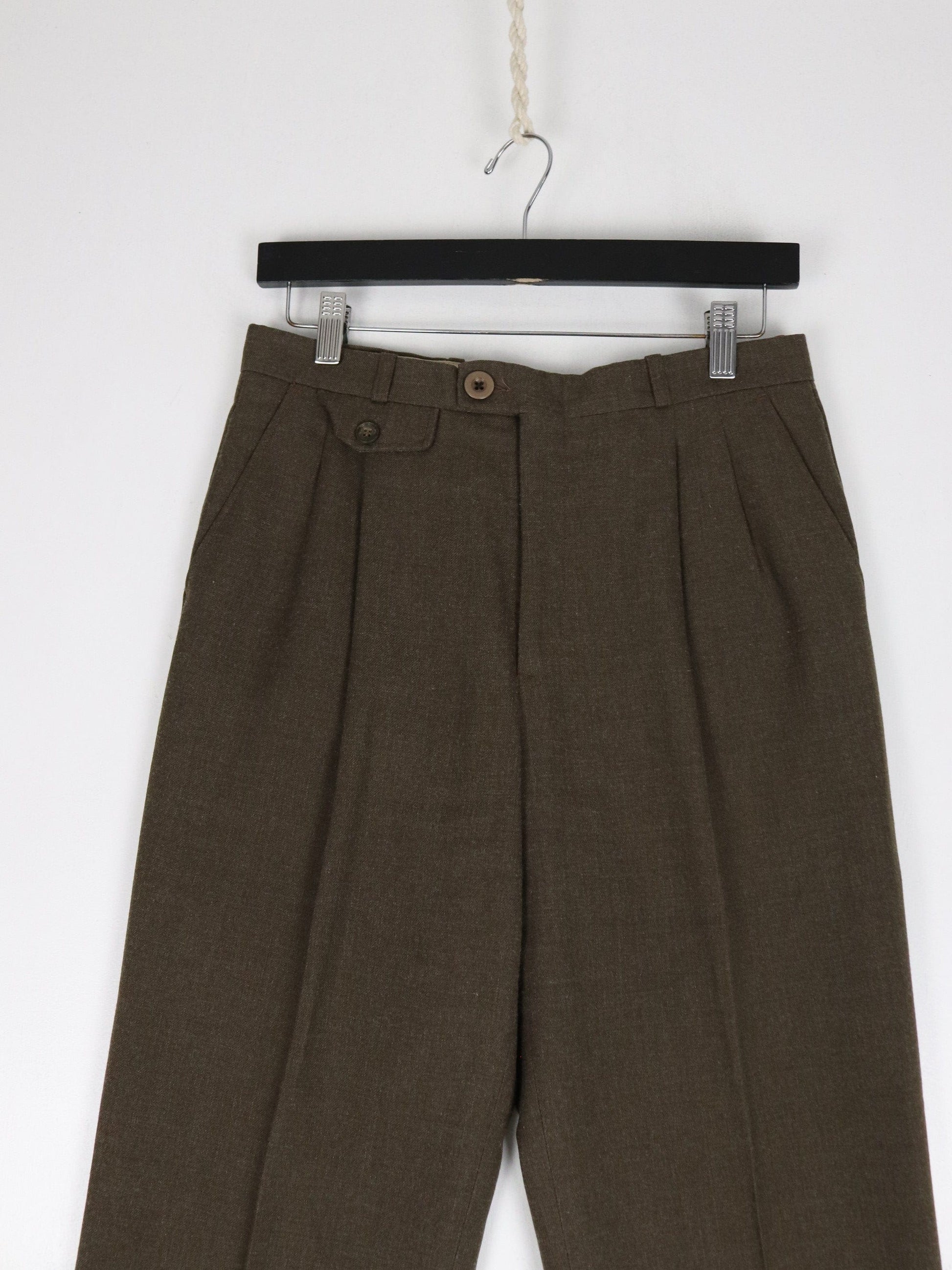 Other Pants Vintage St. Michael Pants Mens 30 x 31 Brown Pleated Trousers