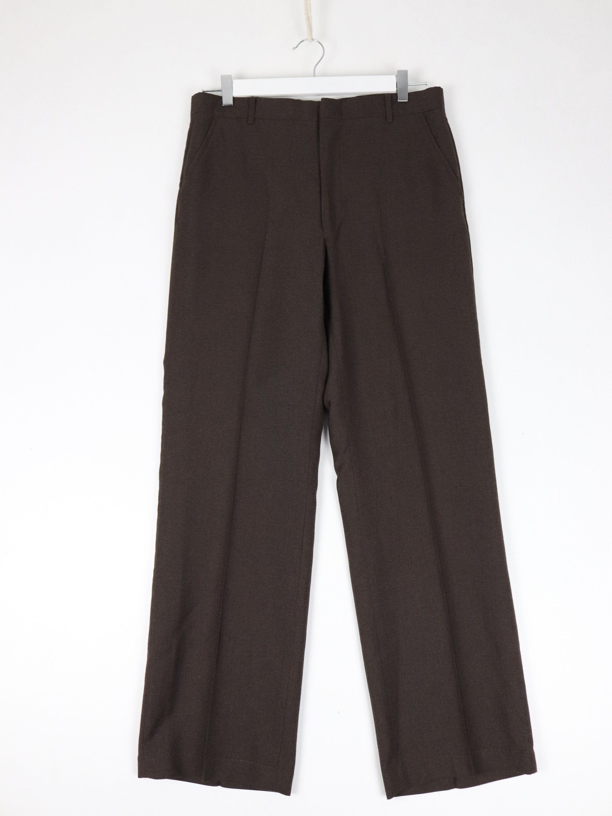 Vintage Towncraft Pants Mens 32 x 30 Brown Pleated 80s Dress Trousers –  Proper Vintage