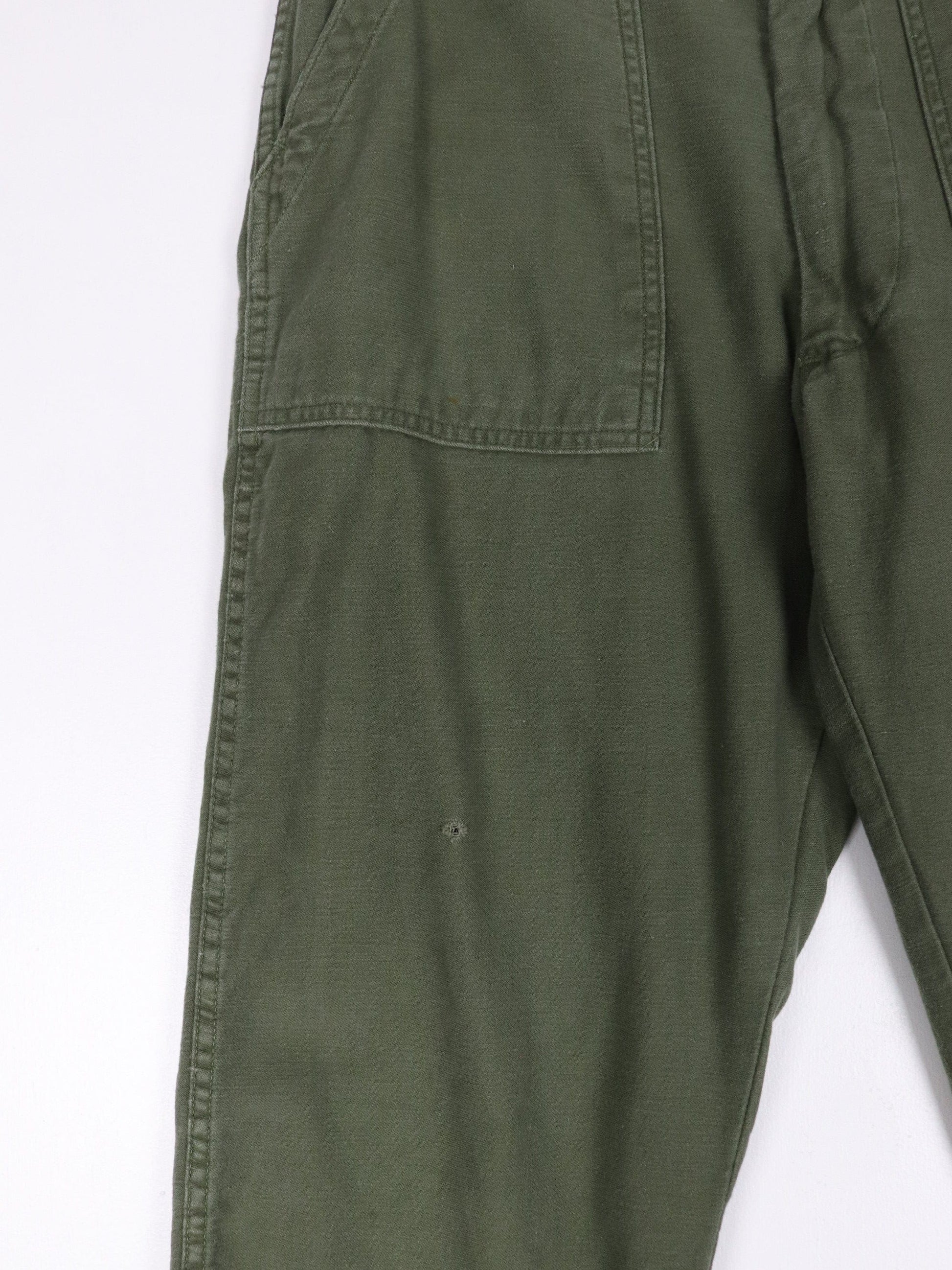 Other Pants Vintage U.S. Military Pants Fits Mens 30 x 27 Green Sateen OG-107 Army 70s