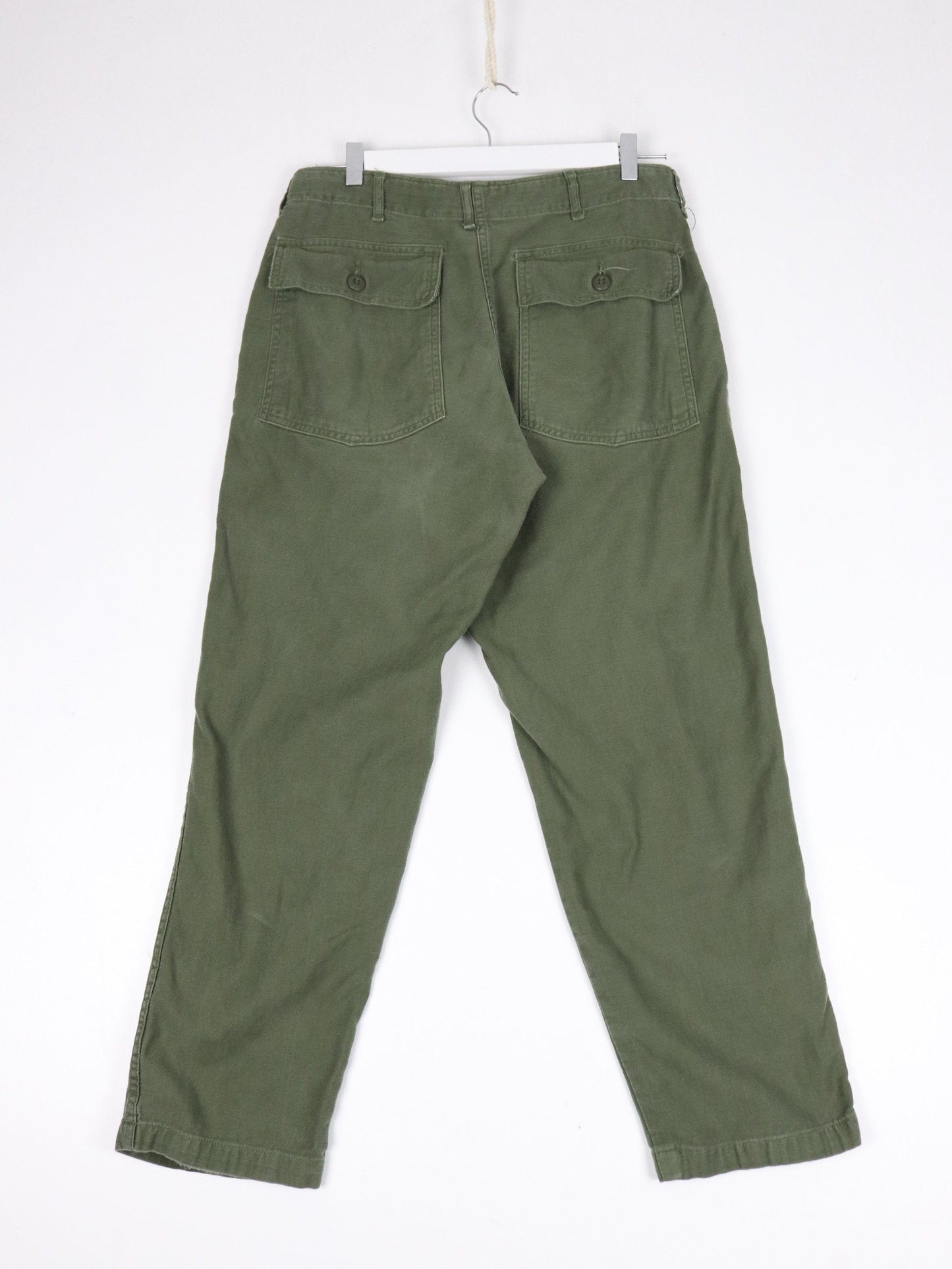 Other Pants Vintage U.S. Military Pants Fits Mens 30 x 27 Green Sateen OG-107 Army 70s