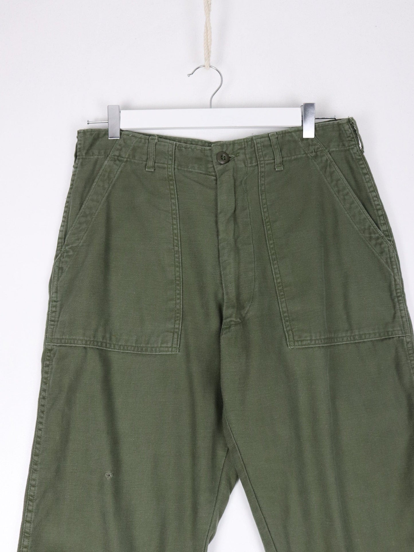 Other Pants Vintage U.S. Military Pants Fits Mens 30 x 27 Green Sateen OG-107 Army 70s