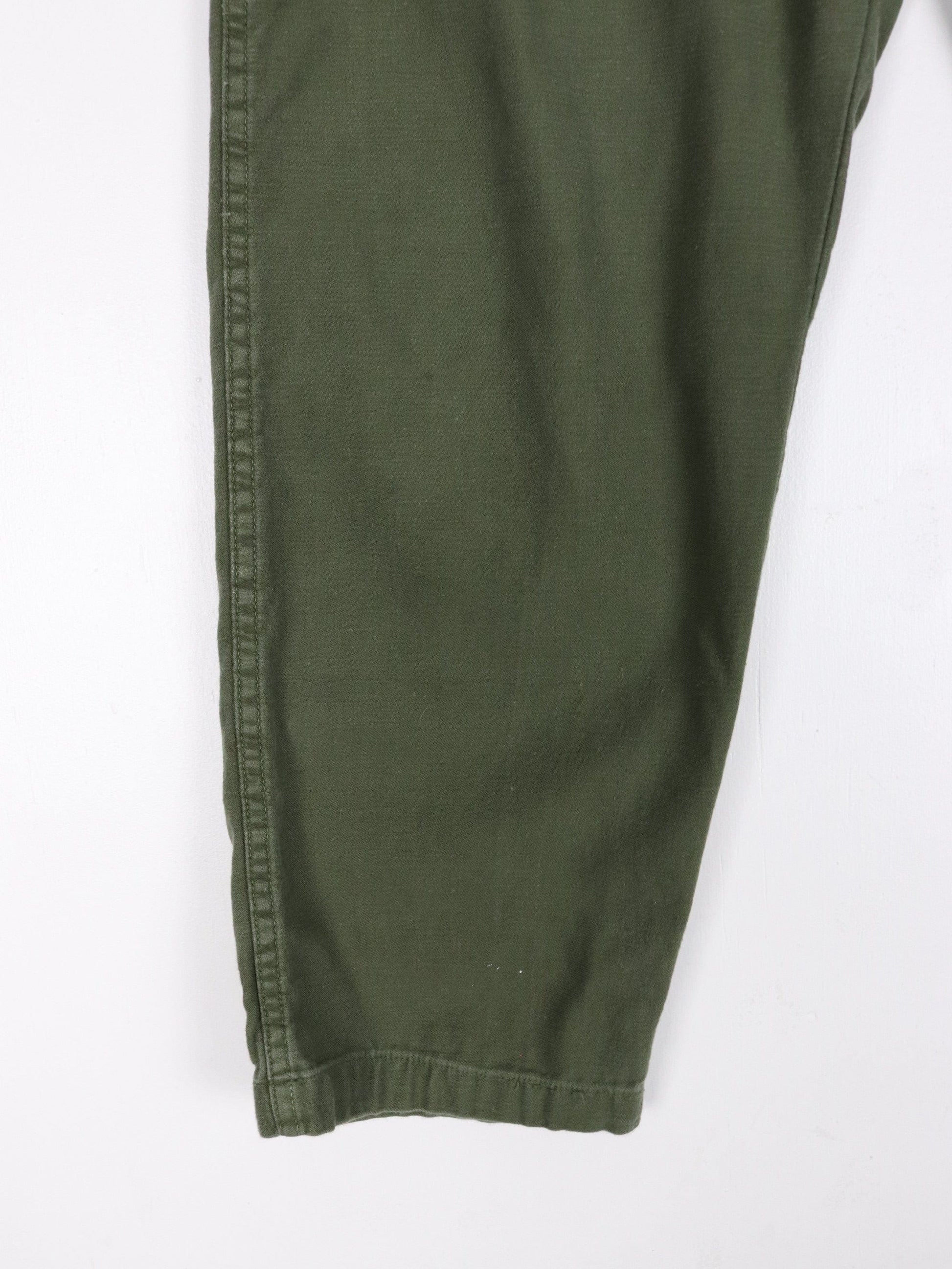 Other Pants Vintage U.S. Military Pants Fits Mens 30 x 27 Green Sateen OG-107 Army 70s