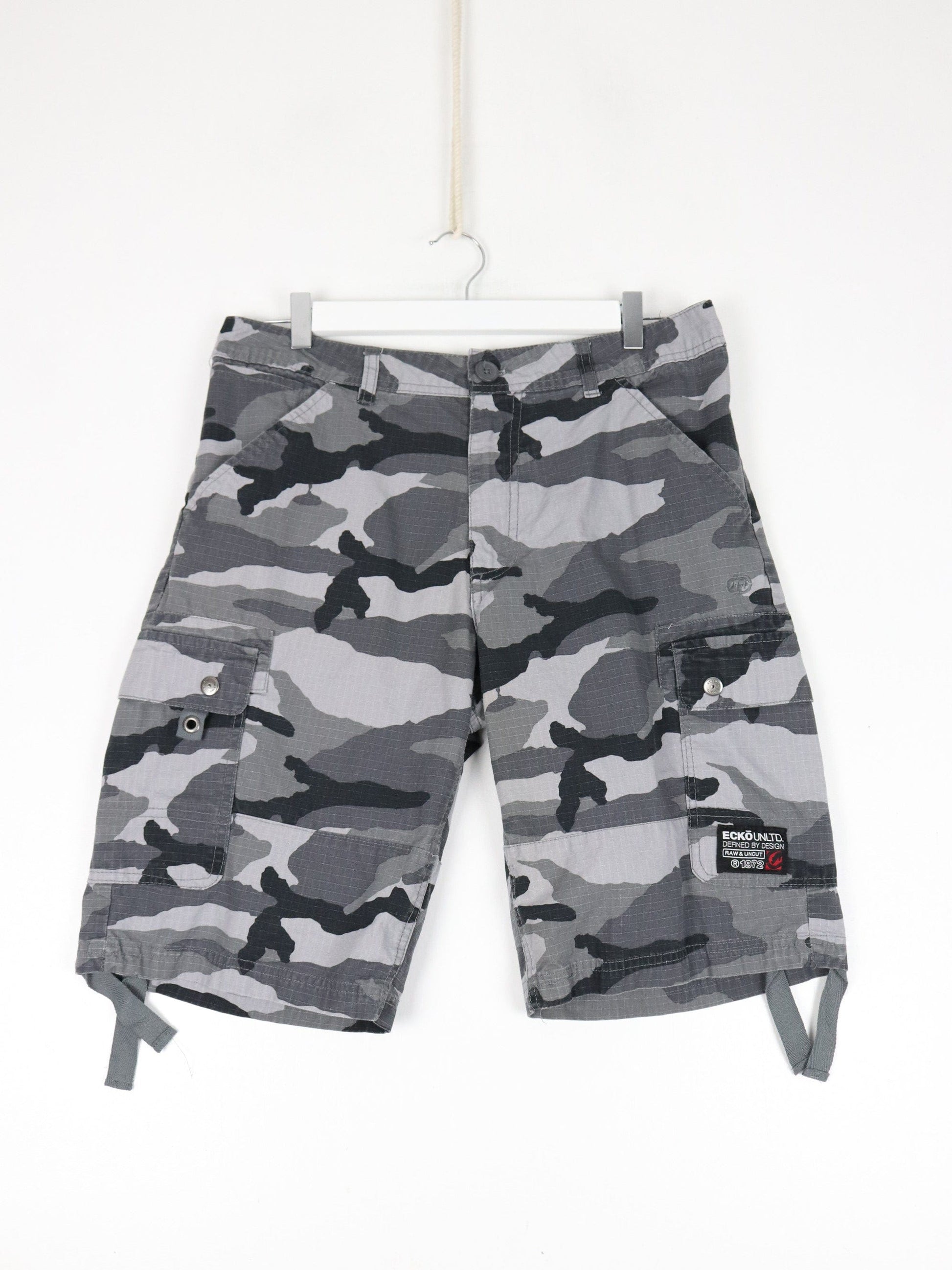 Other Shorts Ecko Unltd Shorts Mens 32 Grey Camo Cargo