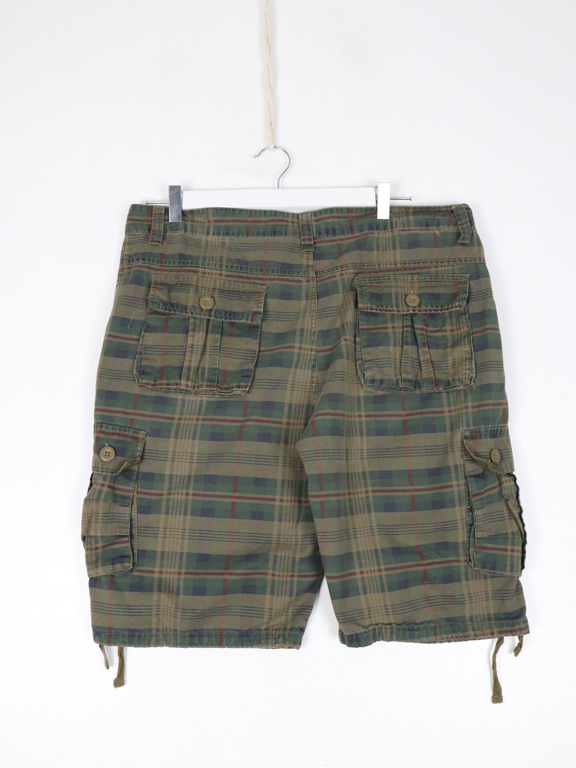 Other Shorts Plaid Shorts Mens 36 Cargo Green