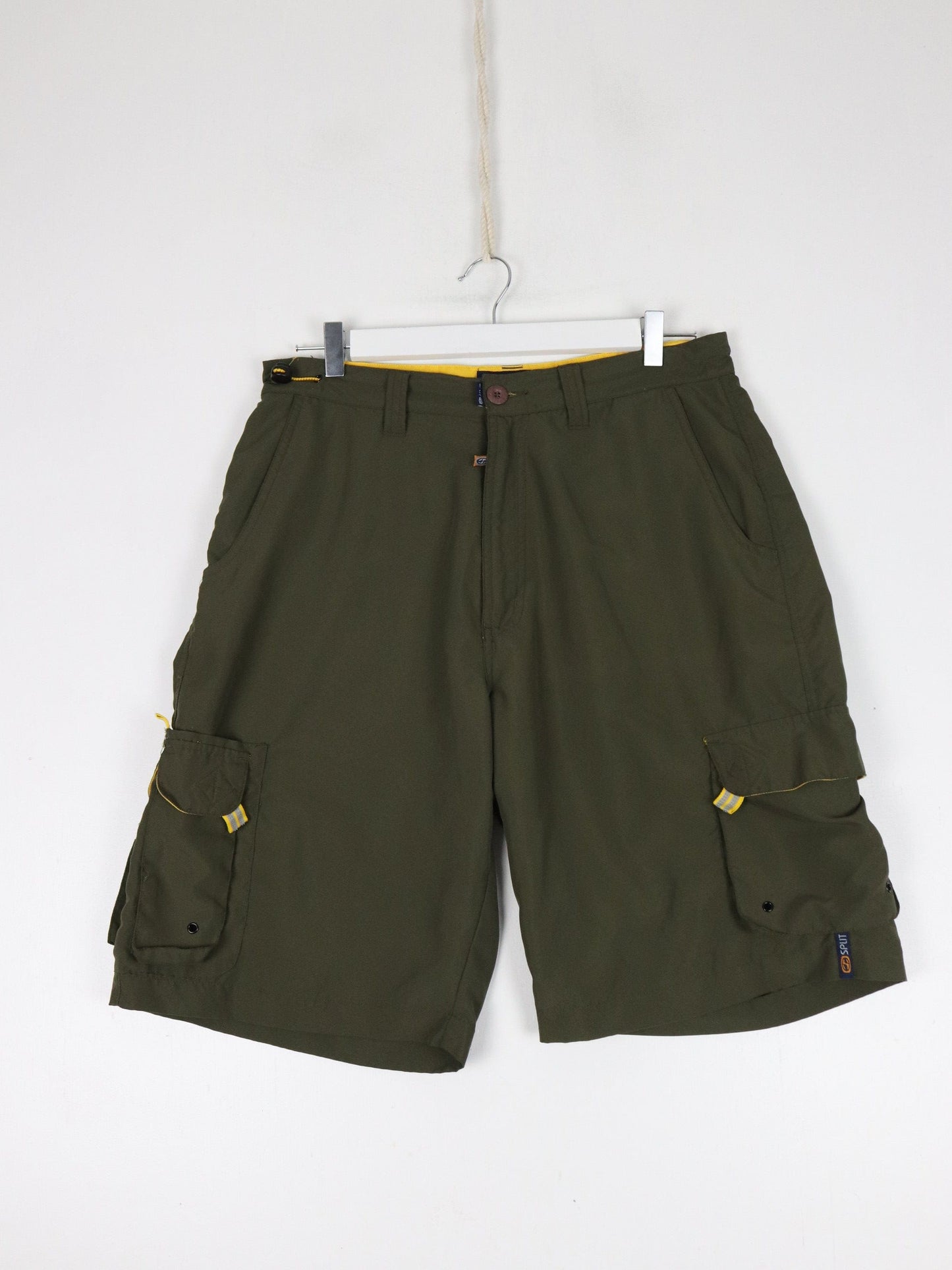 Other Shorts Split Shorts Fits Mens 32 Green Cargo Cycling