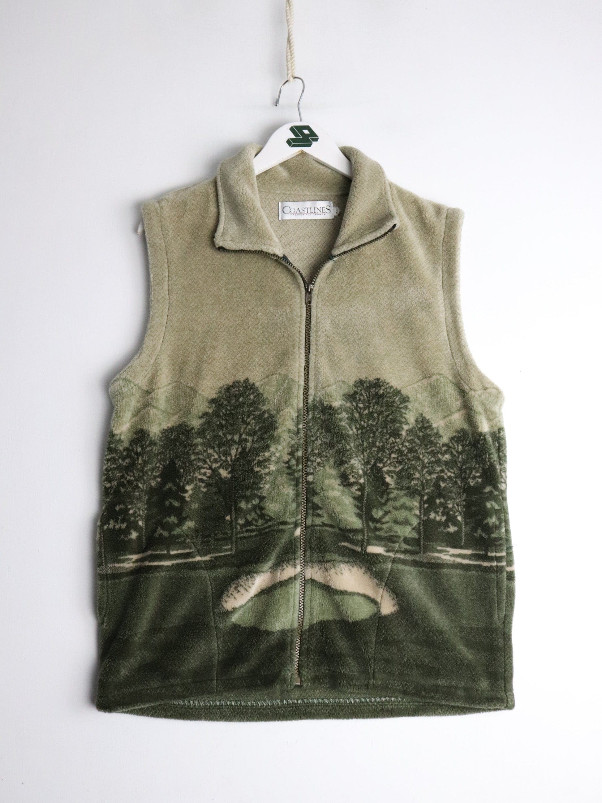 Other Sweatshirts & Hoodies Coastlines Vest Mens Medium Green Fleece Nature Sweater