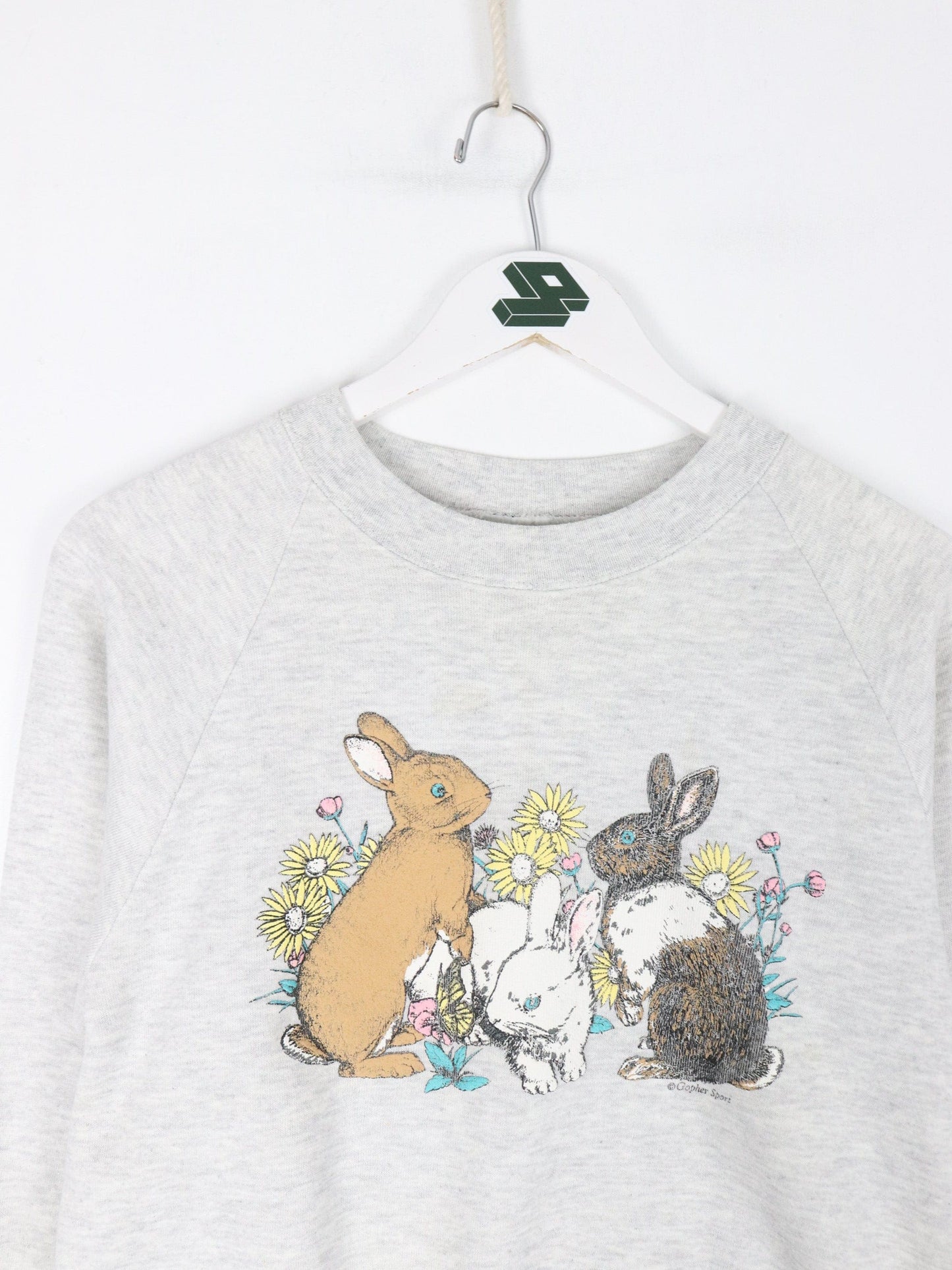 Other Sweatshirts & Hoodies Vintage Bunnies Sweatshirt Fits Mens Small Grey 90s