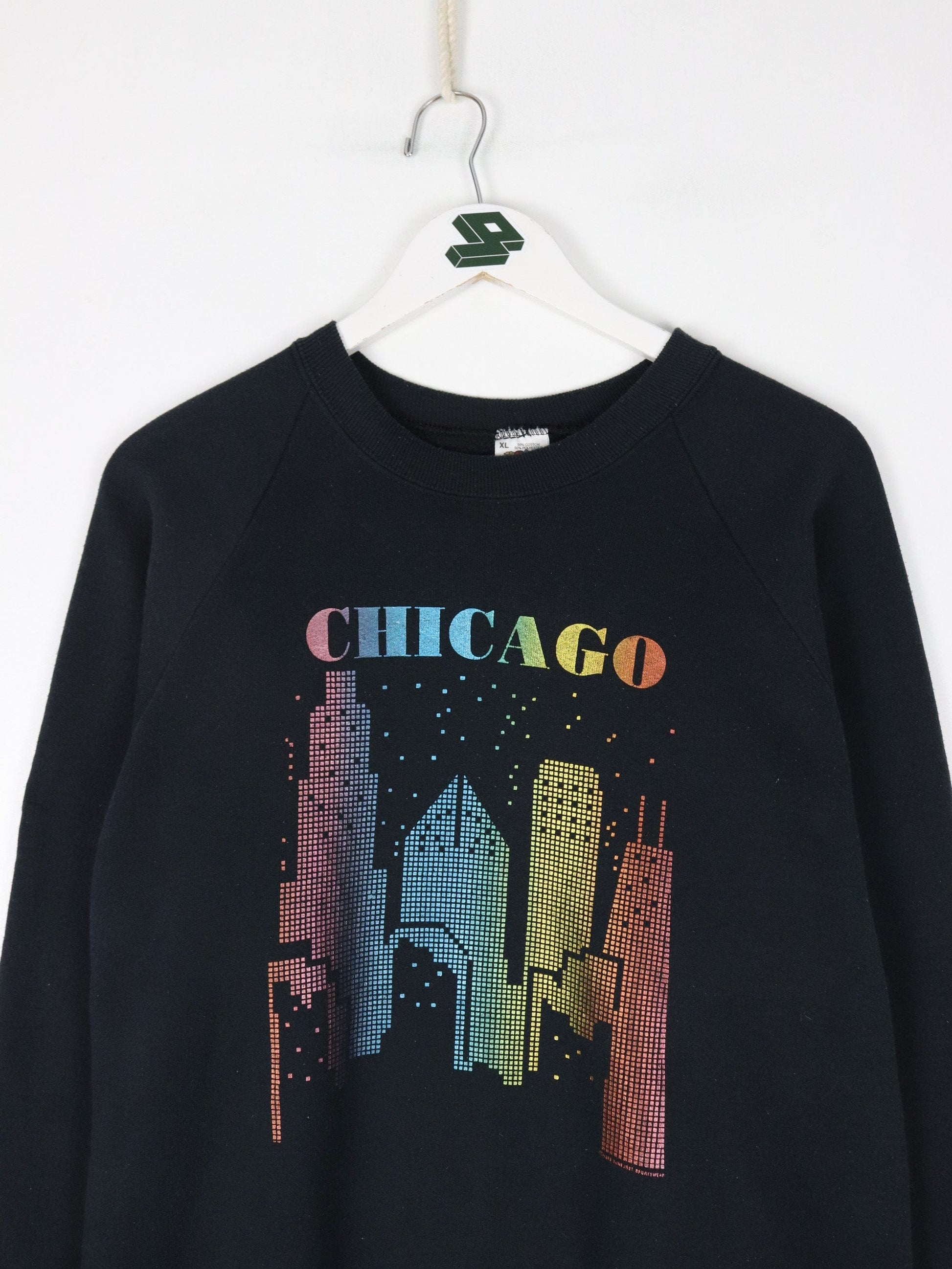 Other Sweatshirts & Hoodies Vintage Chicago Sweatshirt Mens XL Black 90s USA