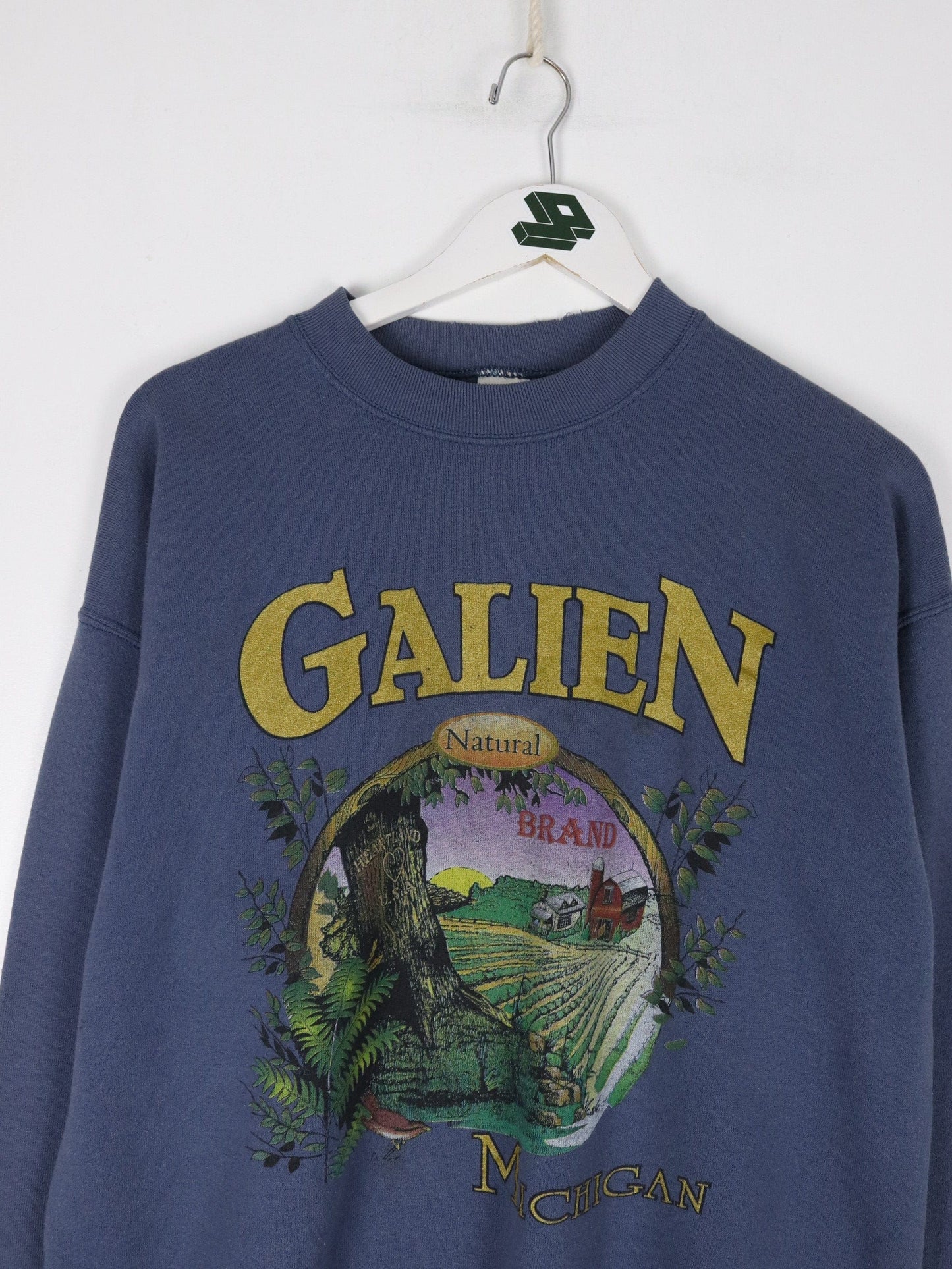 Other Sweatshirts & Hoodies Vintage Galien Michigan Sweatshirt Fits Mens Medium Blue 90s USA