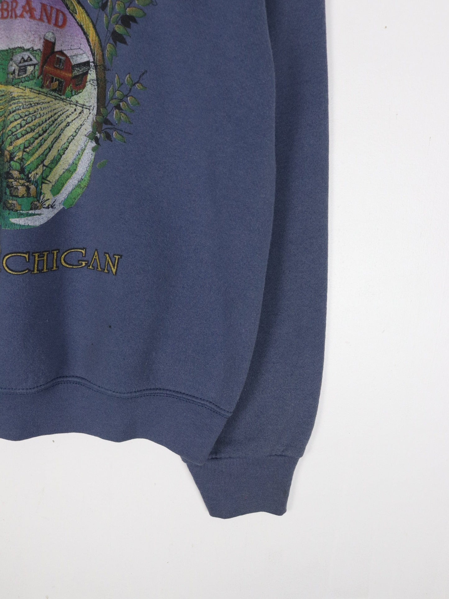 Other Sweatshirts & Hoodies Vintage Galien Michigan Sweatshirt Fits Mens Medium Blue 90s USA