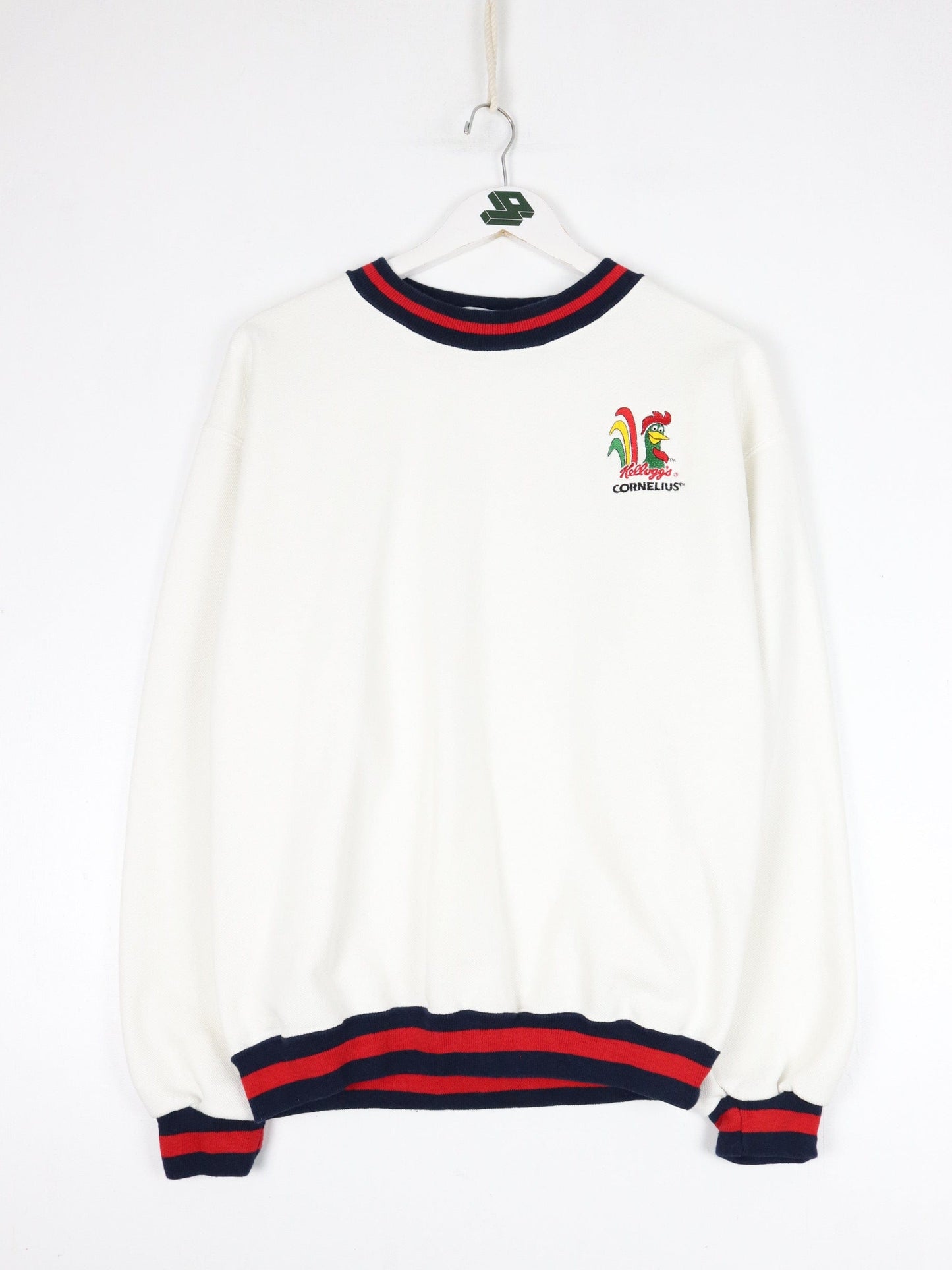 Other Sweatshirts & Hoodies Vintage Kelloggs Sweatshirt Mens Medium White 90s Waffle Knit