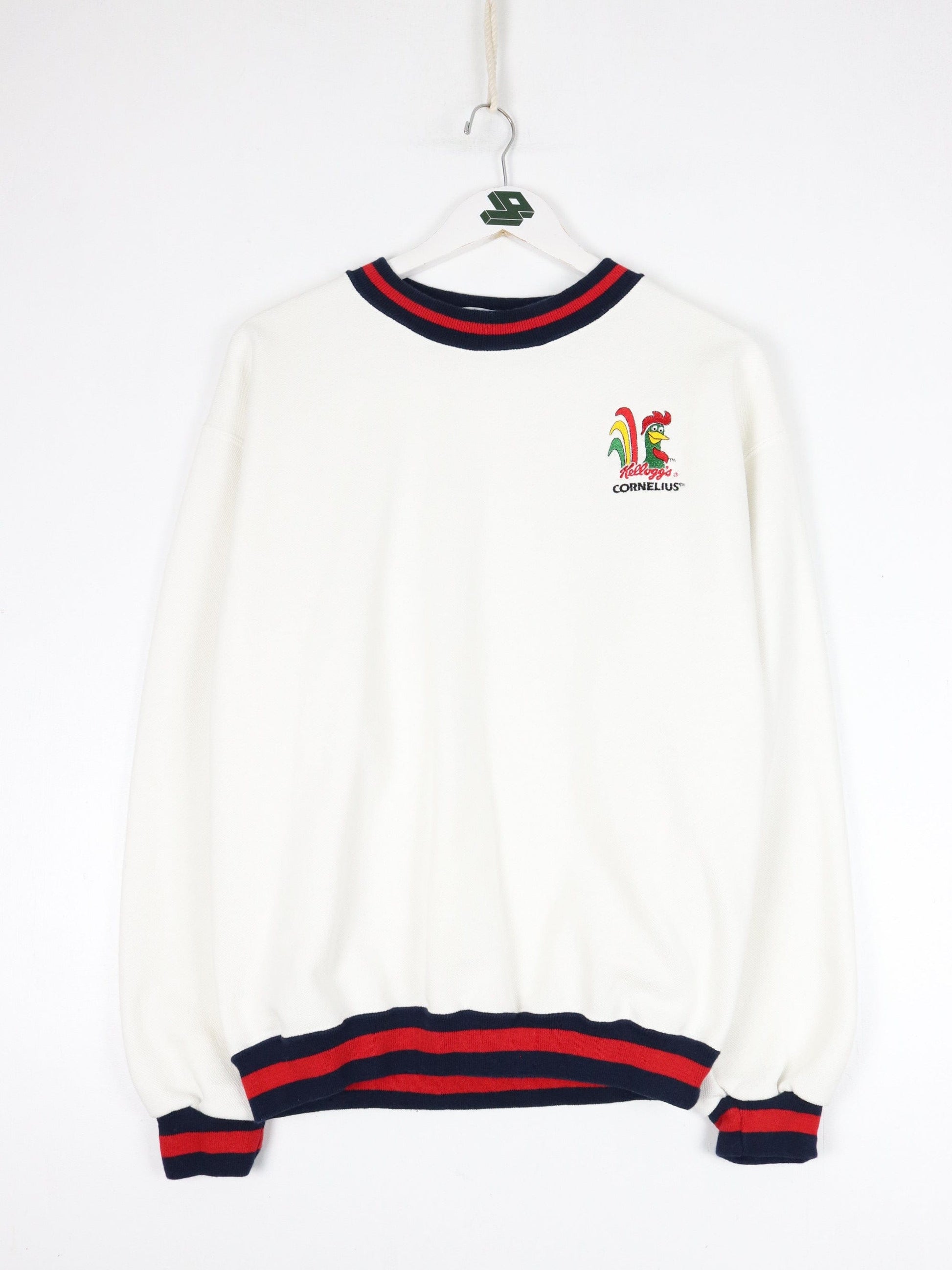 Other Sweatshirts & Hoodies Vintage Kelloggs Sweatshirt Mens Medium White 90s Waffle Knit