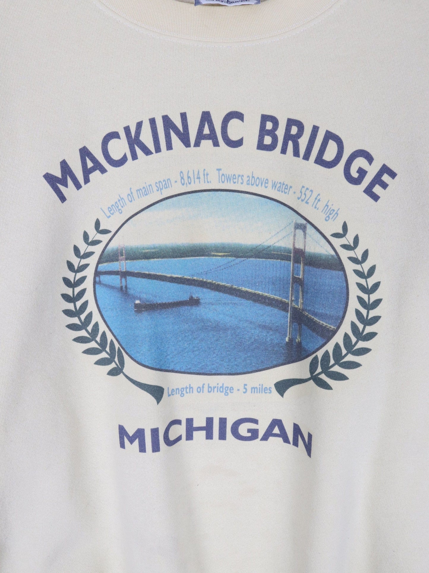 Other Sweatshirts & Hoodies Vintage Mackinac Bridge Sweatshirt Mens Large Yellow 90s USA