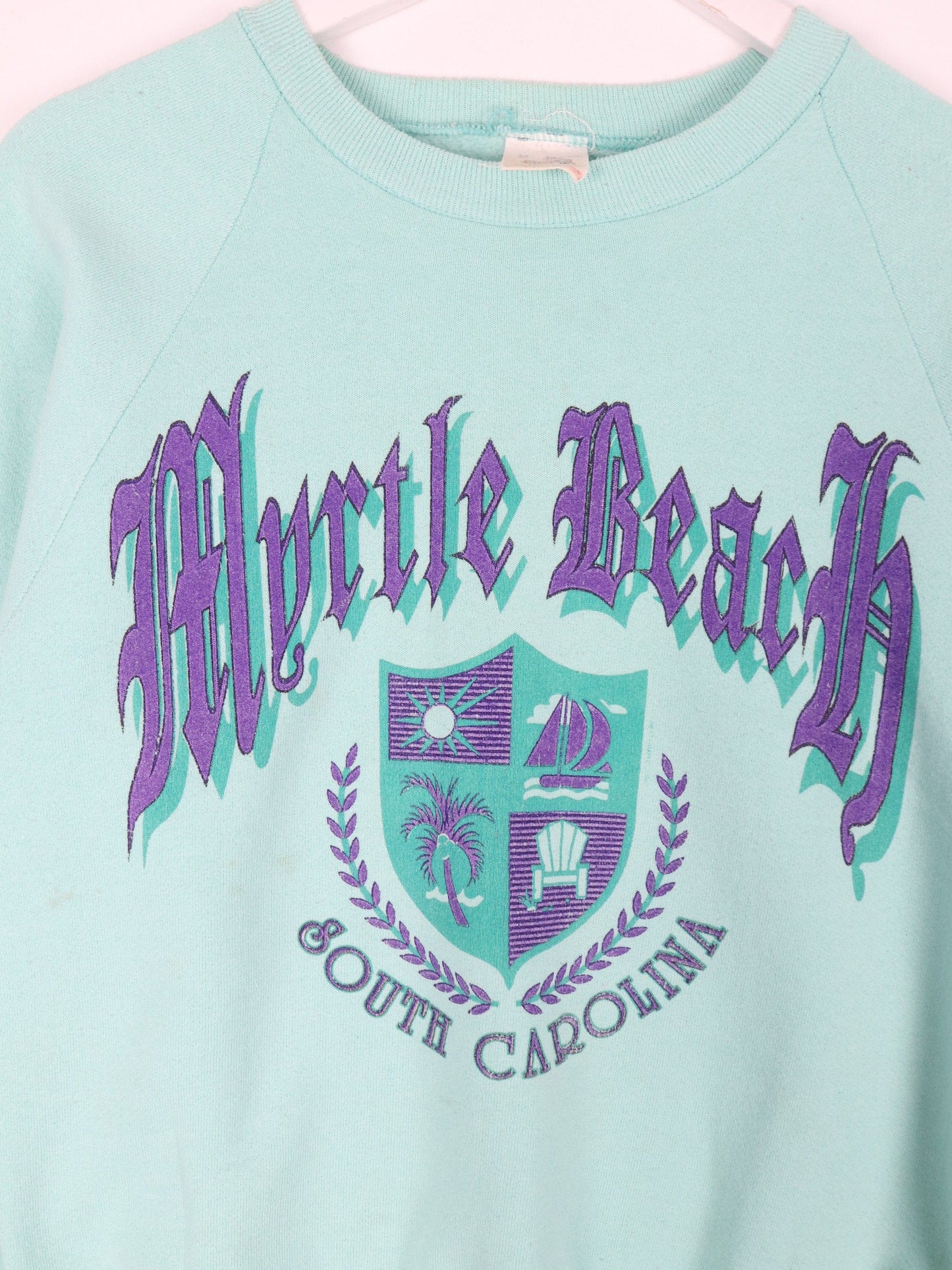 Other Sweatshirts & Hoodies Vintage Myrtle Beach Sweatshirt Fits Mens Small Green 90s USA