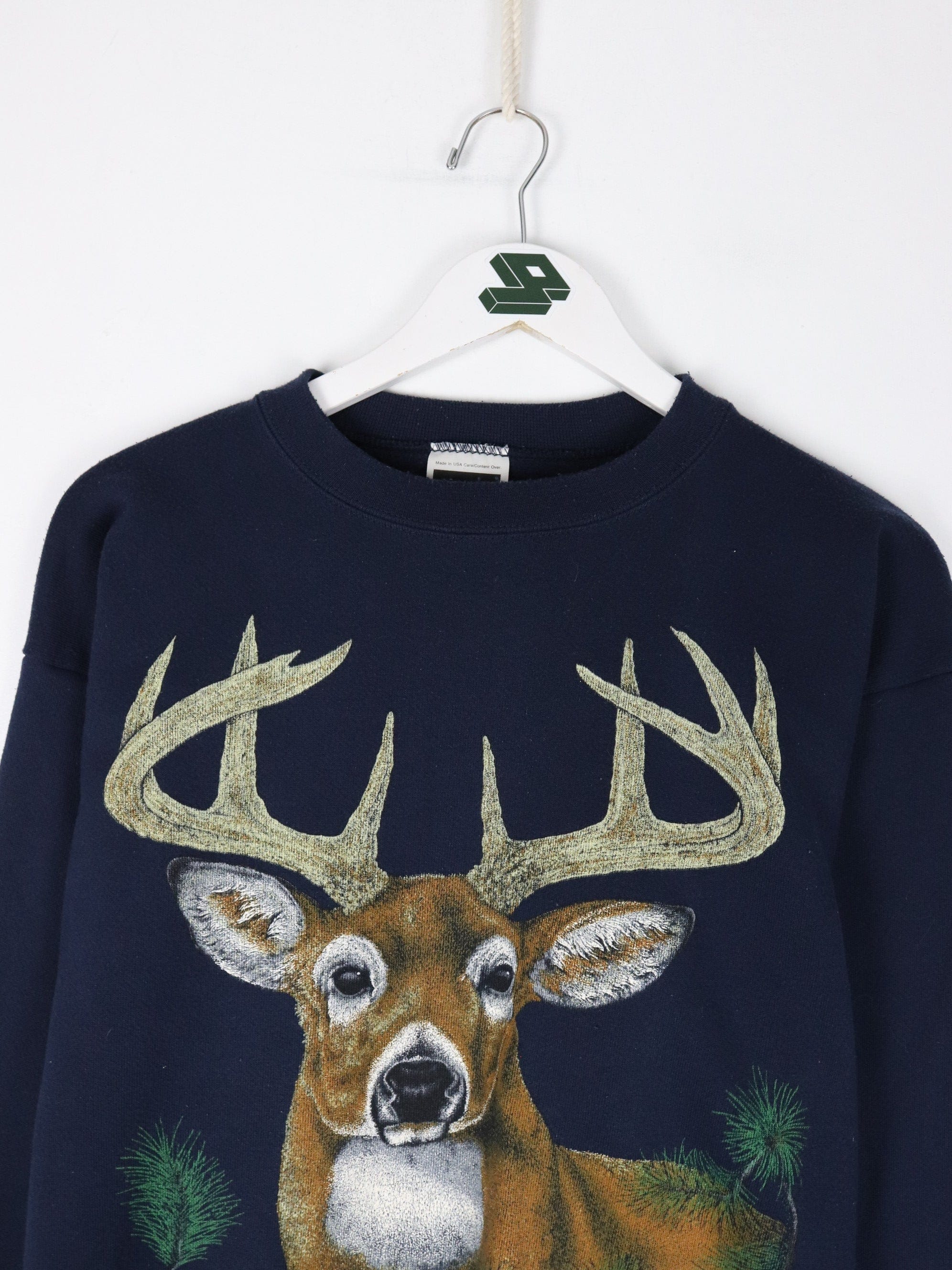 Mens on sale deer sweater