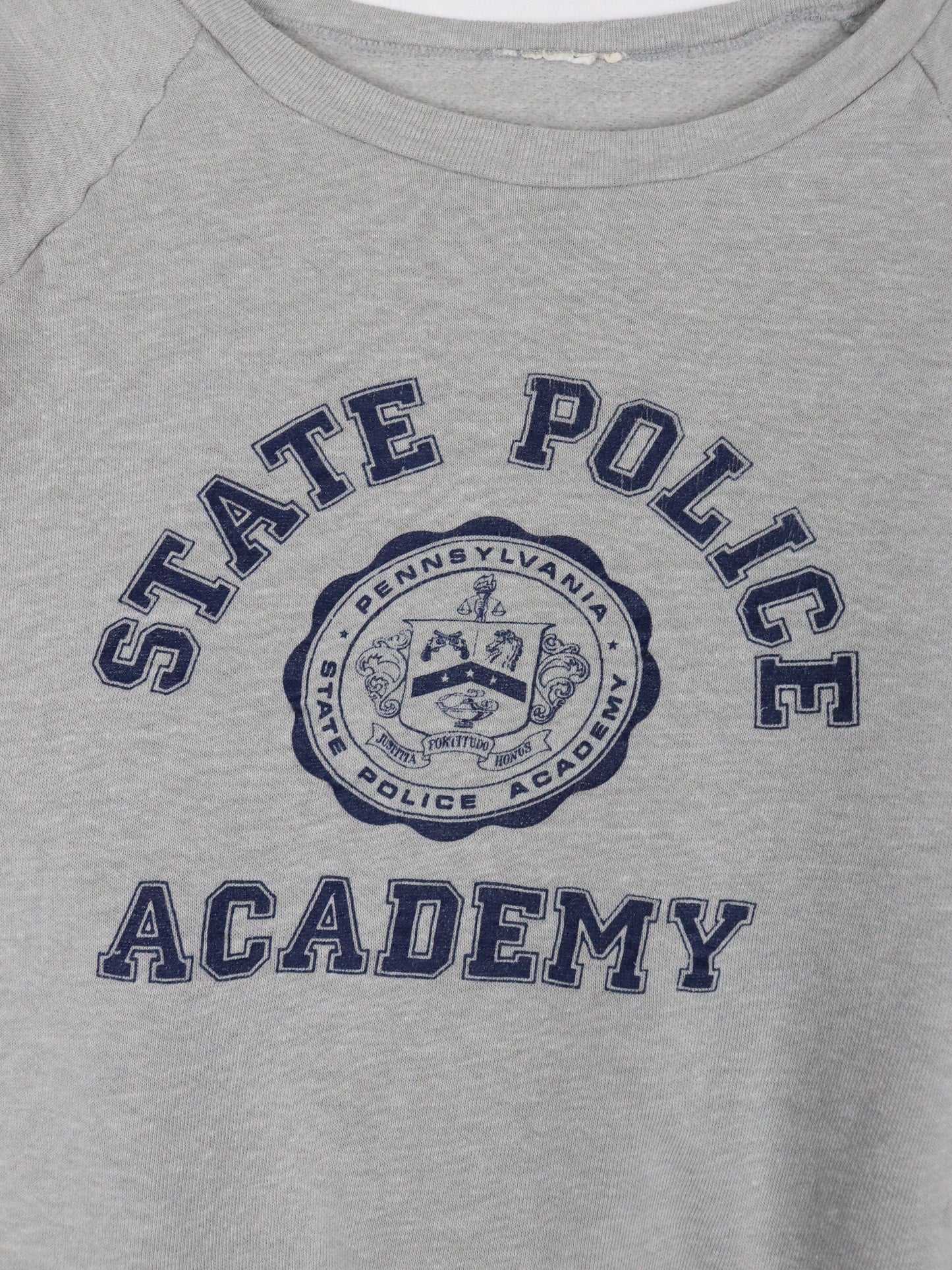 Other Sweatshirts & Hoodies Vintage Pennsylvania State Police Academy Sweatshirt Womens Cropped Medium Grey 80s