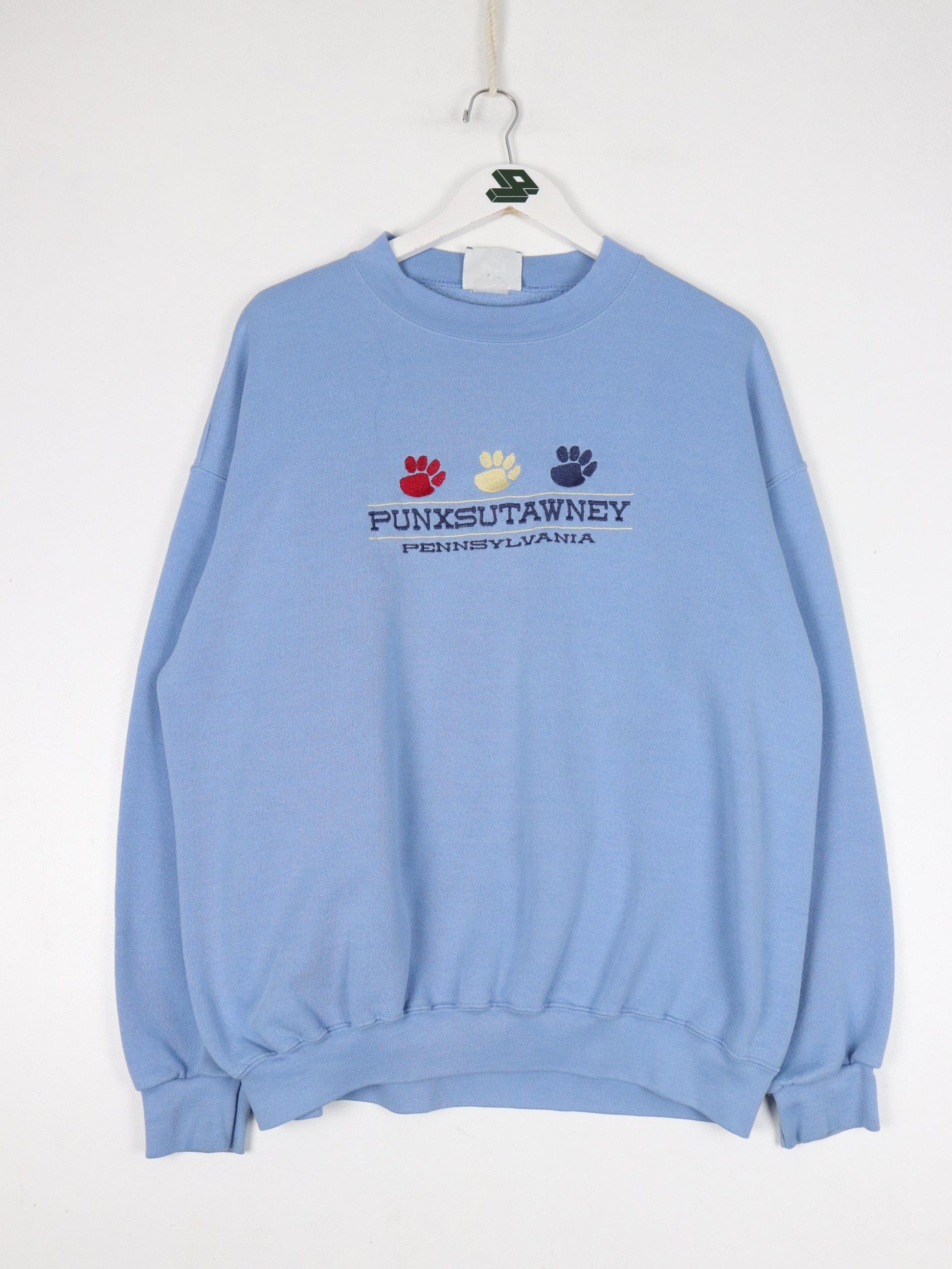 Other Sweatshirts & Hoodies Vintage Punxsutawney Sweatshirt Fits Mens Large Blue 90s USA