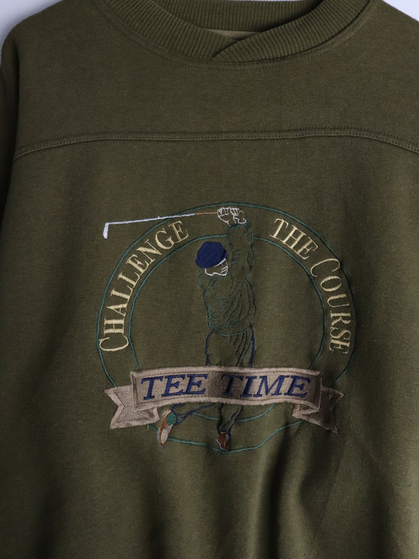 Other Sweatshirts & Hoodies Vintage Tee Time Sweatshirt Mens XL Green Golf