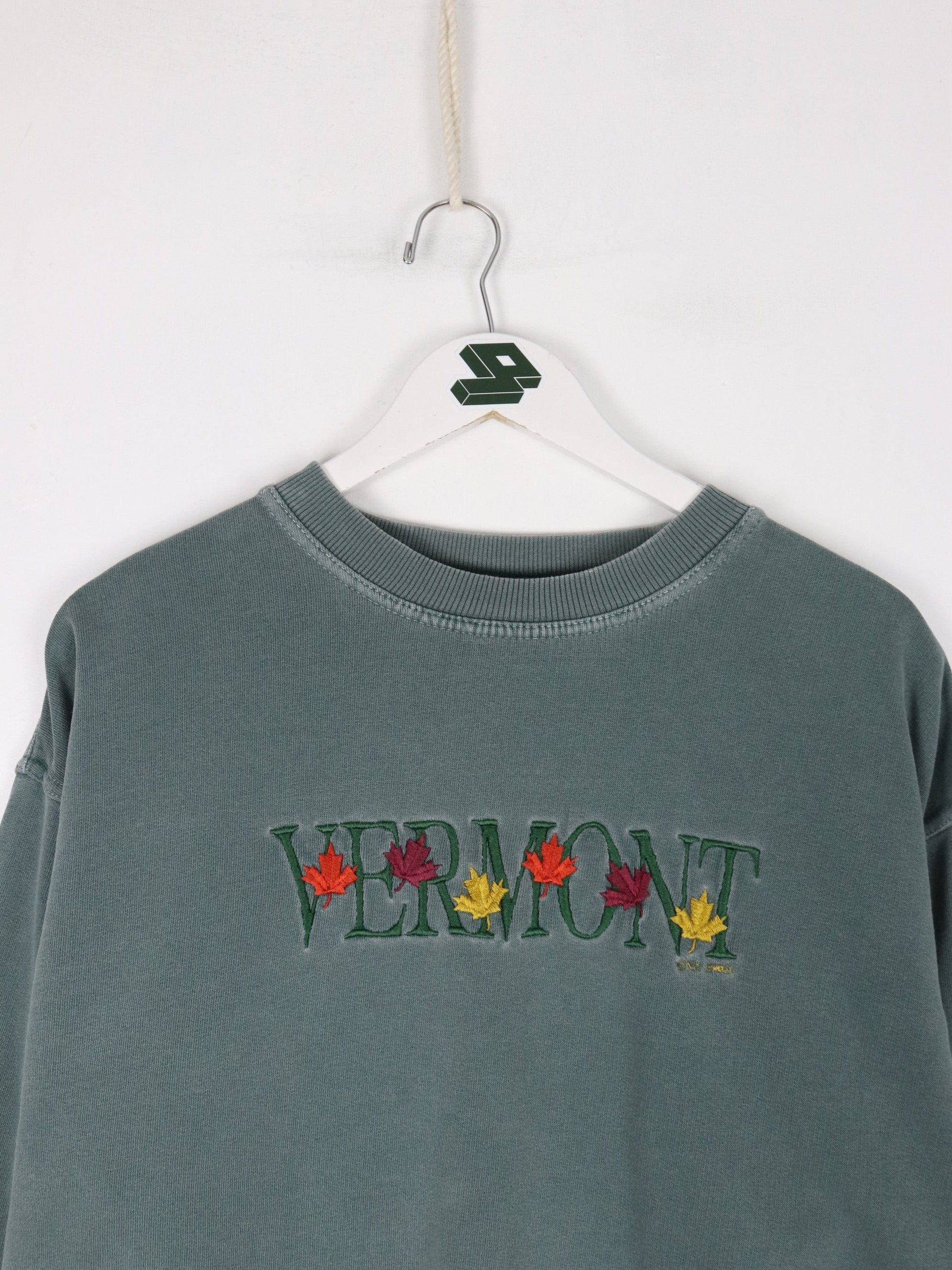 Other Sweatshirts & Hoodies Vintage Vermont Sweatshirt Mens Large Green Dyed