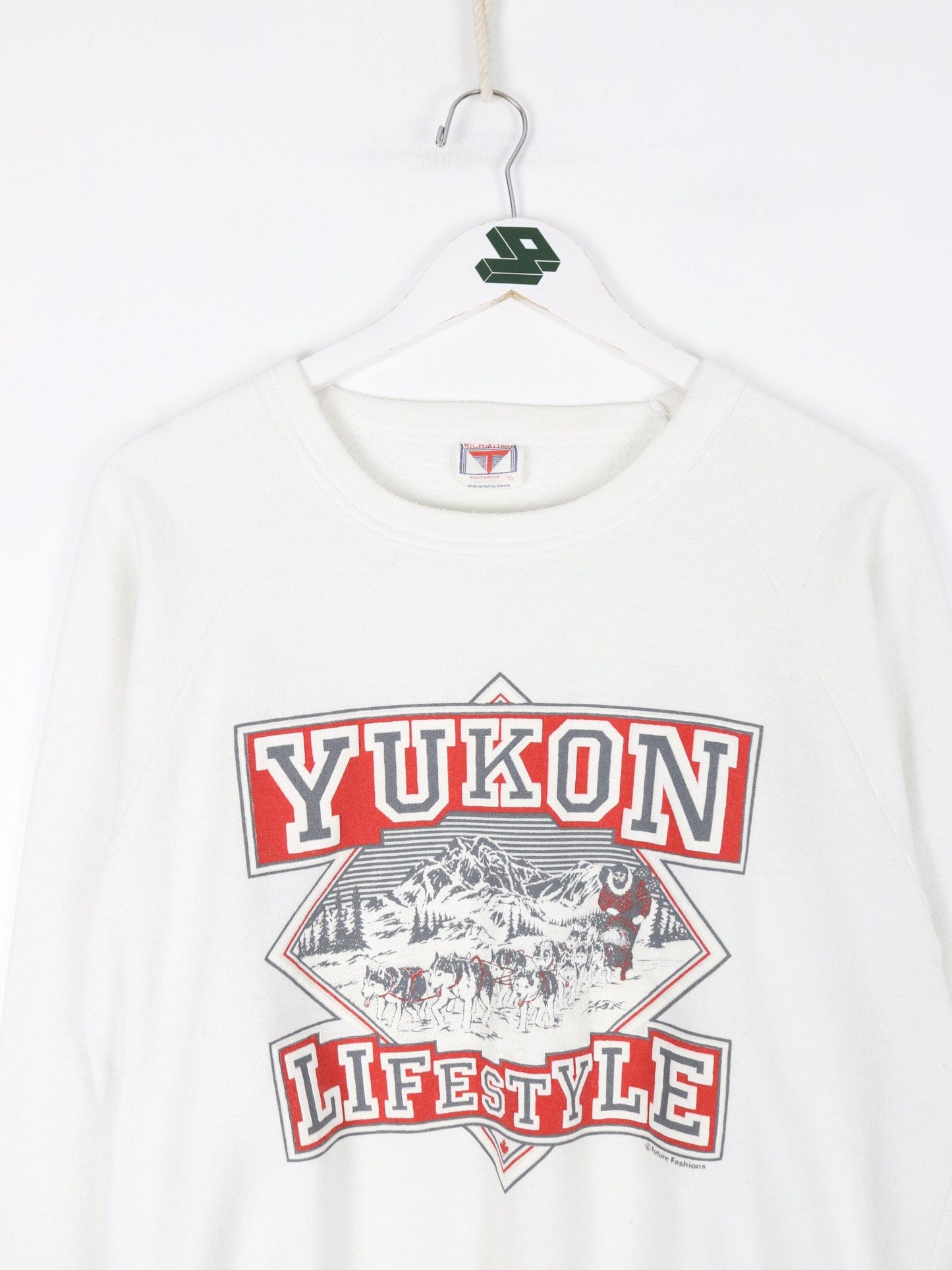 Other Sweatshirts & Hoodies Vintage Yukon Sweatshirt Fits Mens Medium White 90s