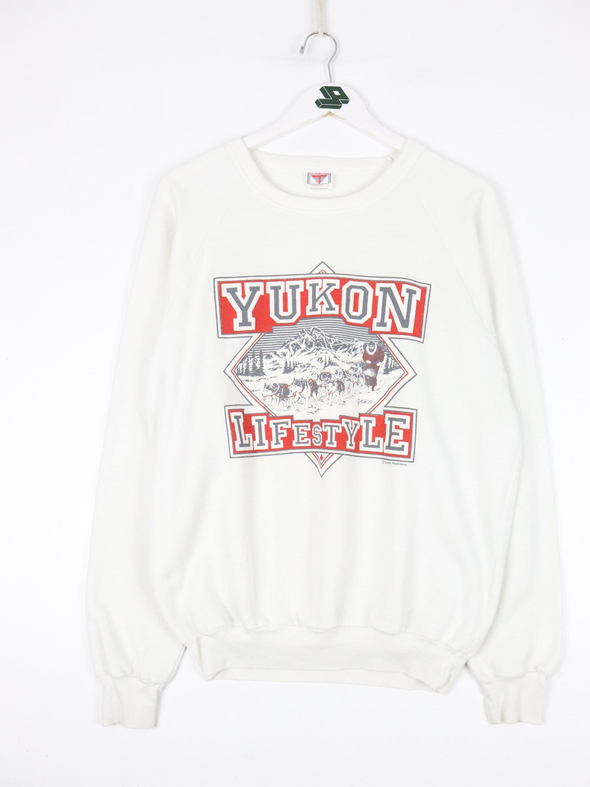 Other Sweatshirts & Hoodies Vintage Yukon Sweatshirt Fits Mens Medium White 90s