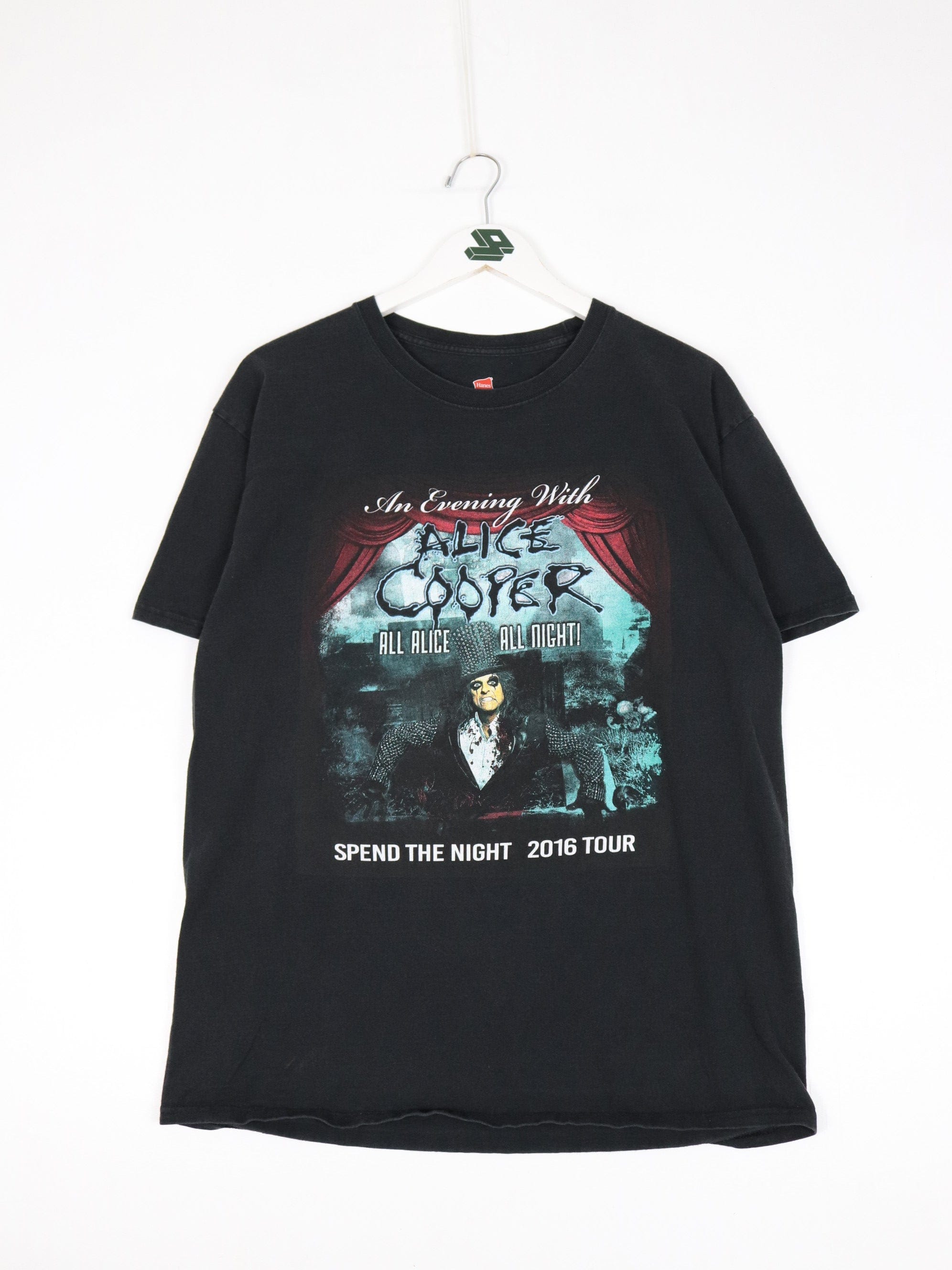 Alice Cooper T Shirt Mens Large Black Spend The Night 2016 Tour