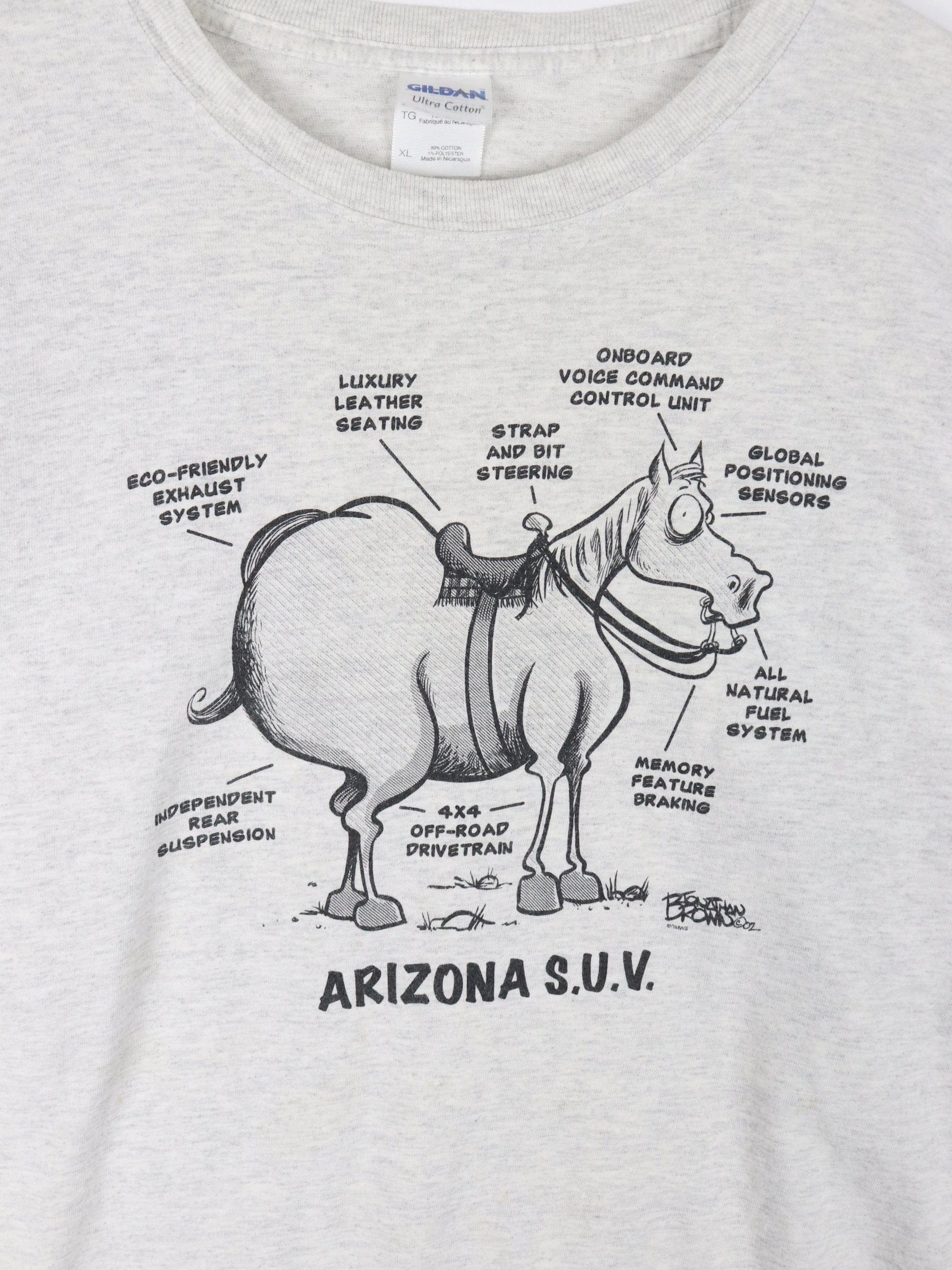 Other T-Shirts & Tank Tops Arizona S.U.V. T Shirt Mens XL Grey Funny