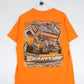 Other T-Shirts & Tank Tops Dirt Racing T Shirt Mens Large Orange Jonestown Jet