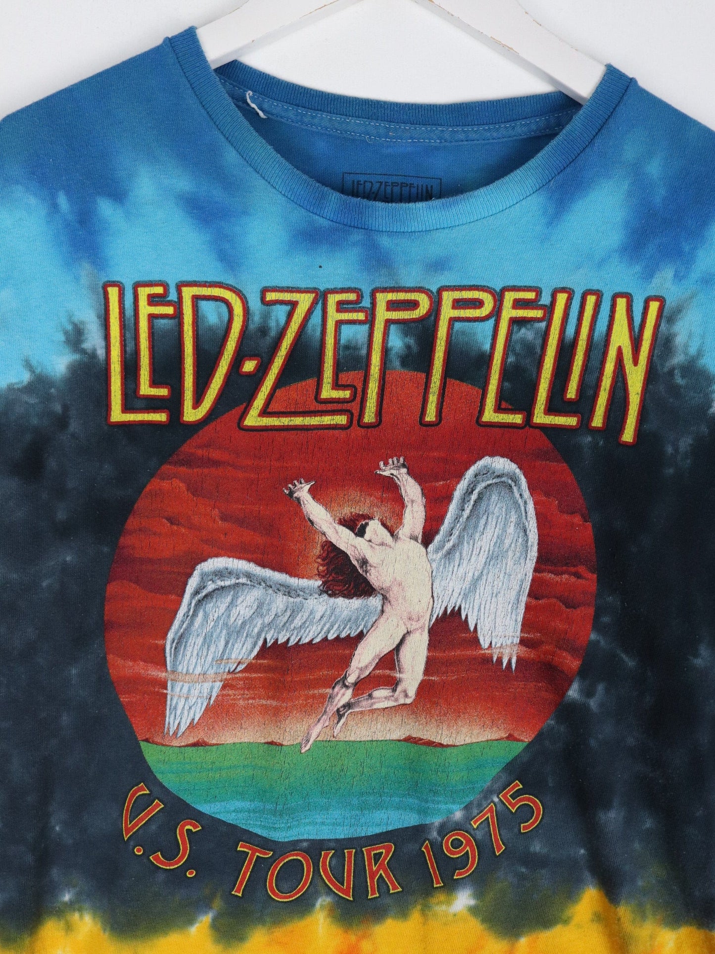 Other T-Shirts & Tank Tops Led Zeppelin T Shirt Mens Medium Blue Tie Dye