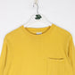 Other T-Shirts & Tank Tops Paa T Shirt Mens Small Yellow Long Sleeve Pocket