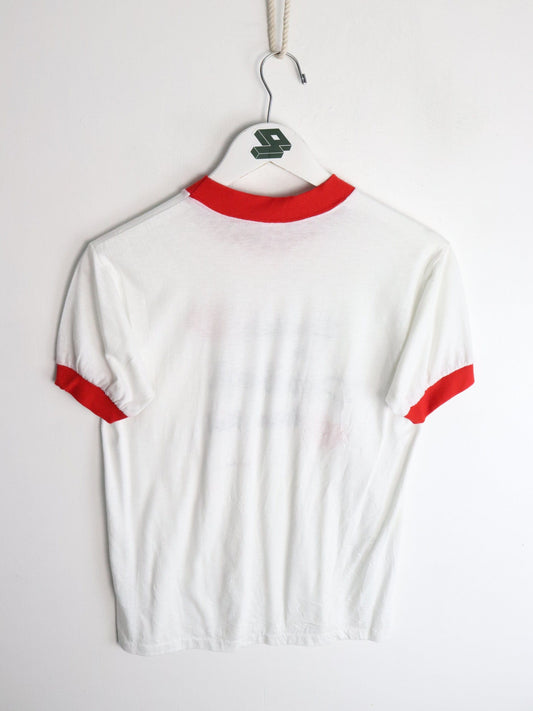 Other T-Shirts & Tank Tops Vintage 80s Somebody in Pittsburgh Loves Me T Shirt Mens Small White Ringer