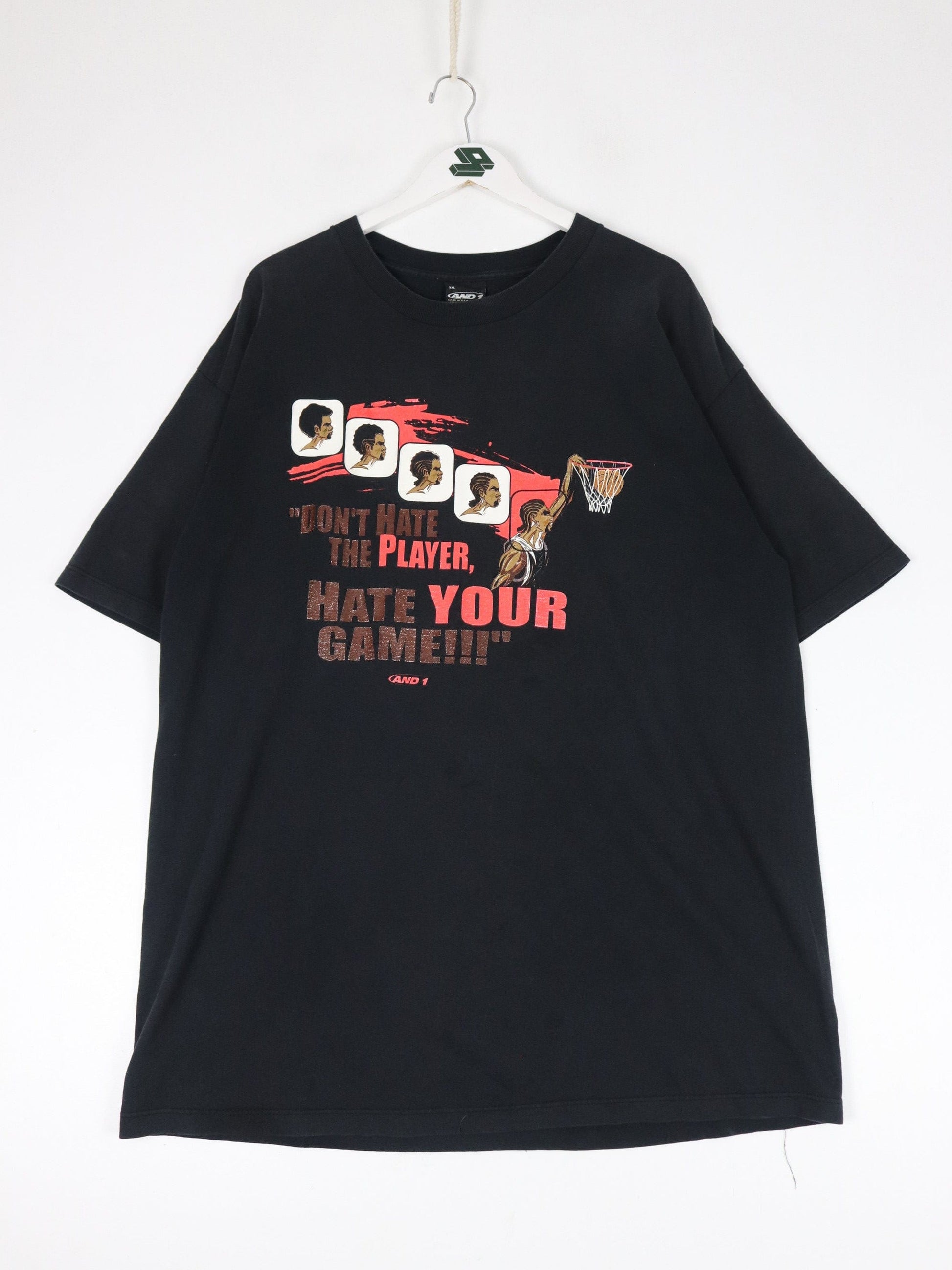 Other T-Shirts & Tank Tops Vintage And1 T Shirt Mens 2XL Black Hate Your Game Basketball Y2K