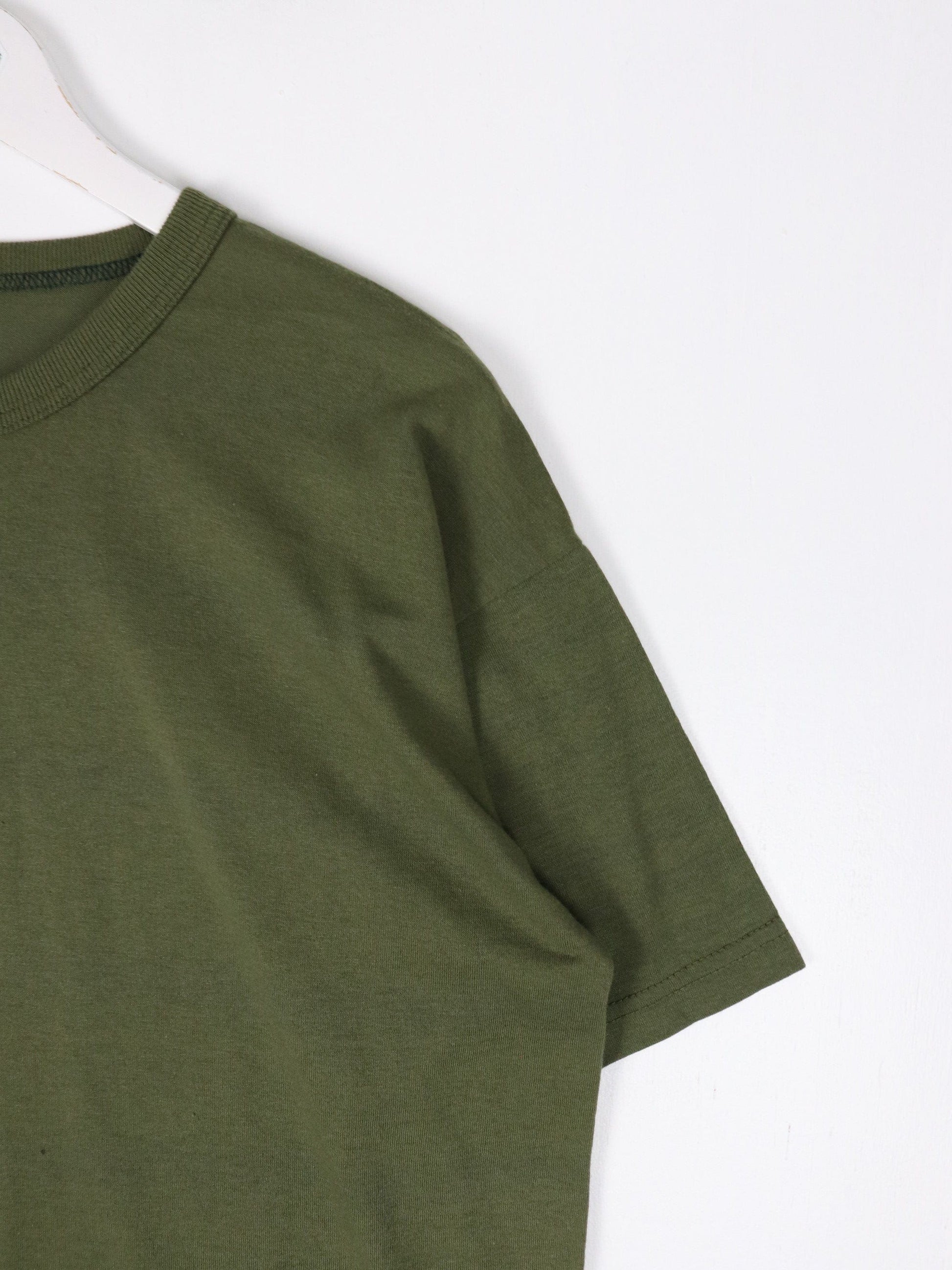 Other T-Shirts & Tank Tops Vintage Blank T Shirt Mens Large Army Green 90s