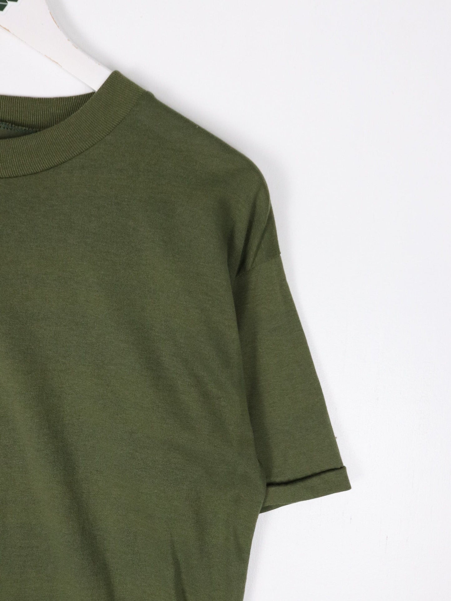 Other T-Shirts & Tank Tops Vintage Blank T Shirt Mens Medium Army Green 90s