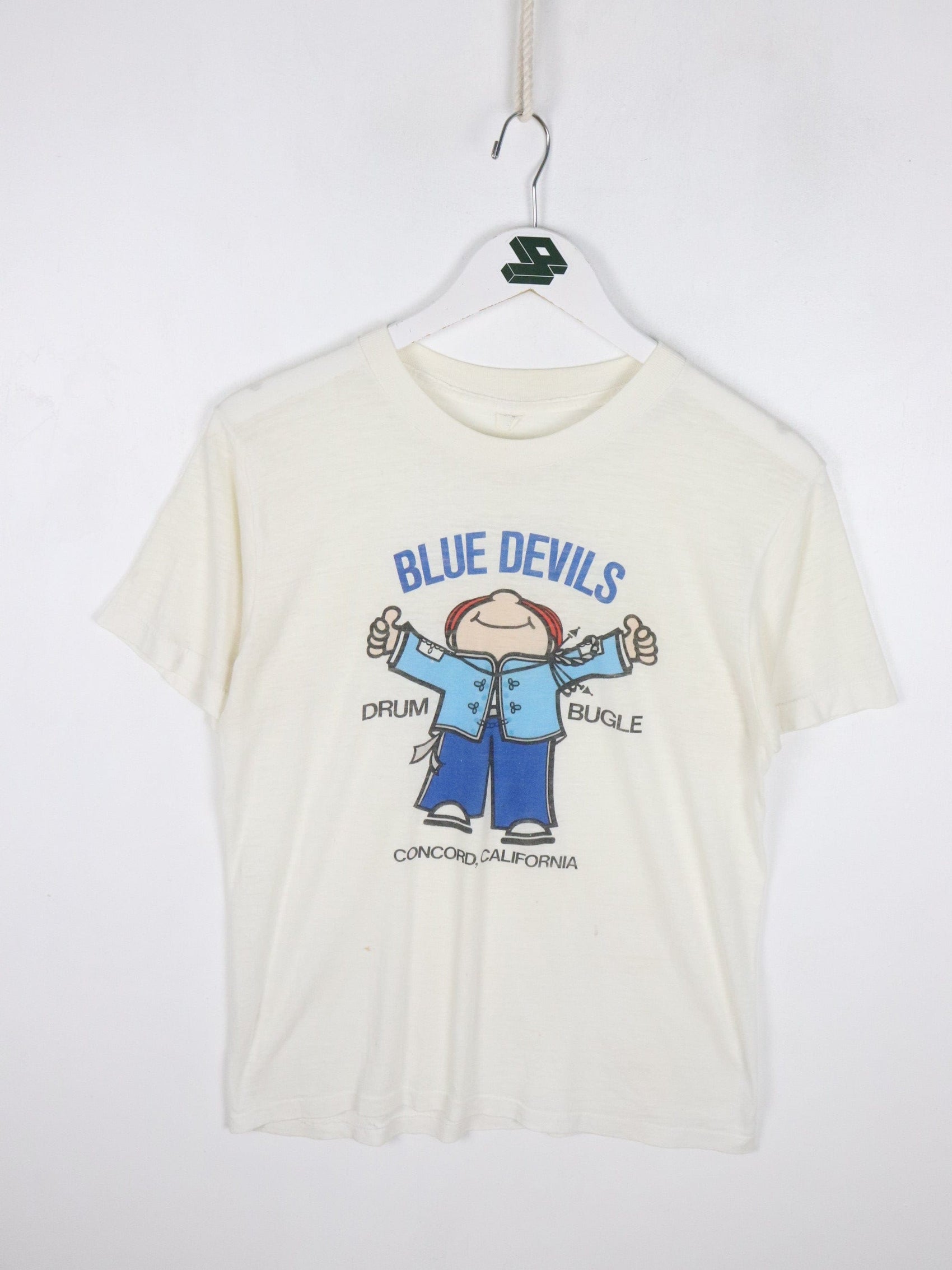 Other T Shirts & Tank Tops Vintage Blue Devils Drum Bugle T Shirt Mens Medium White