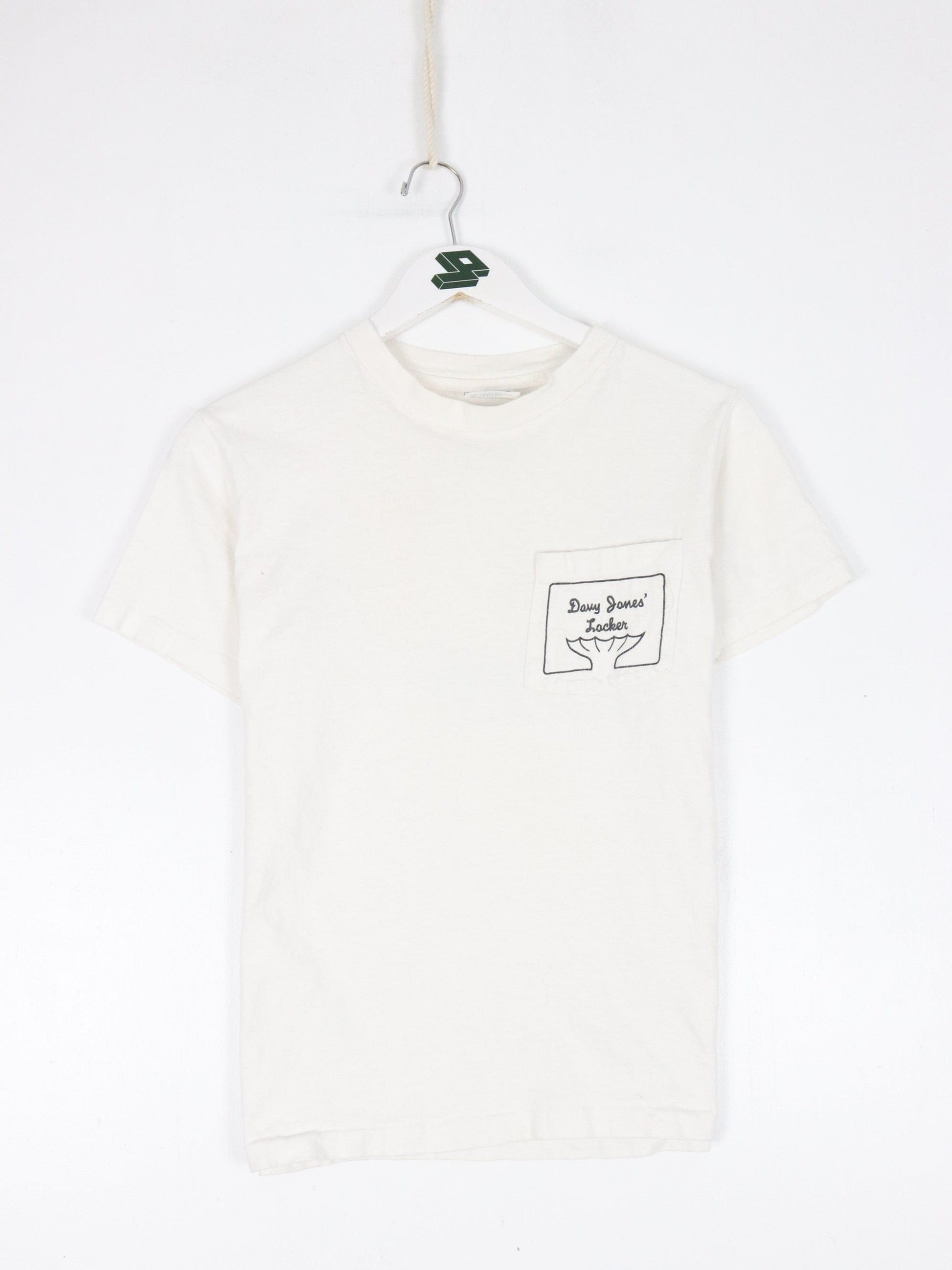 Other T-Shirts & Tank Tops Vintage Davy Jones Locker T Shirt Fits Mens XS White Hawaii Drinking Hanes Beefy