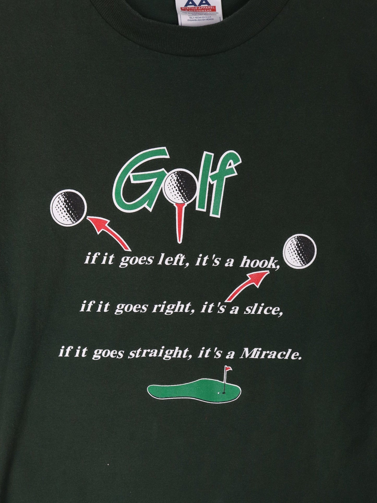 Other T-Shirts & Tank Tops Vintage Golf T Shirt Mens Large Green Funny