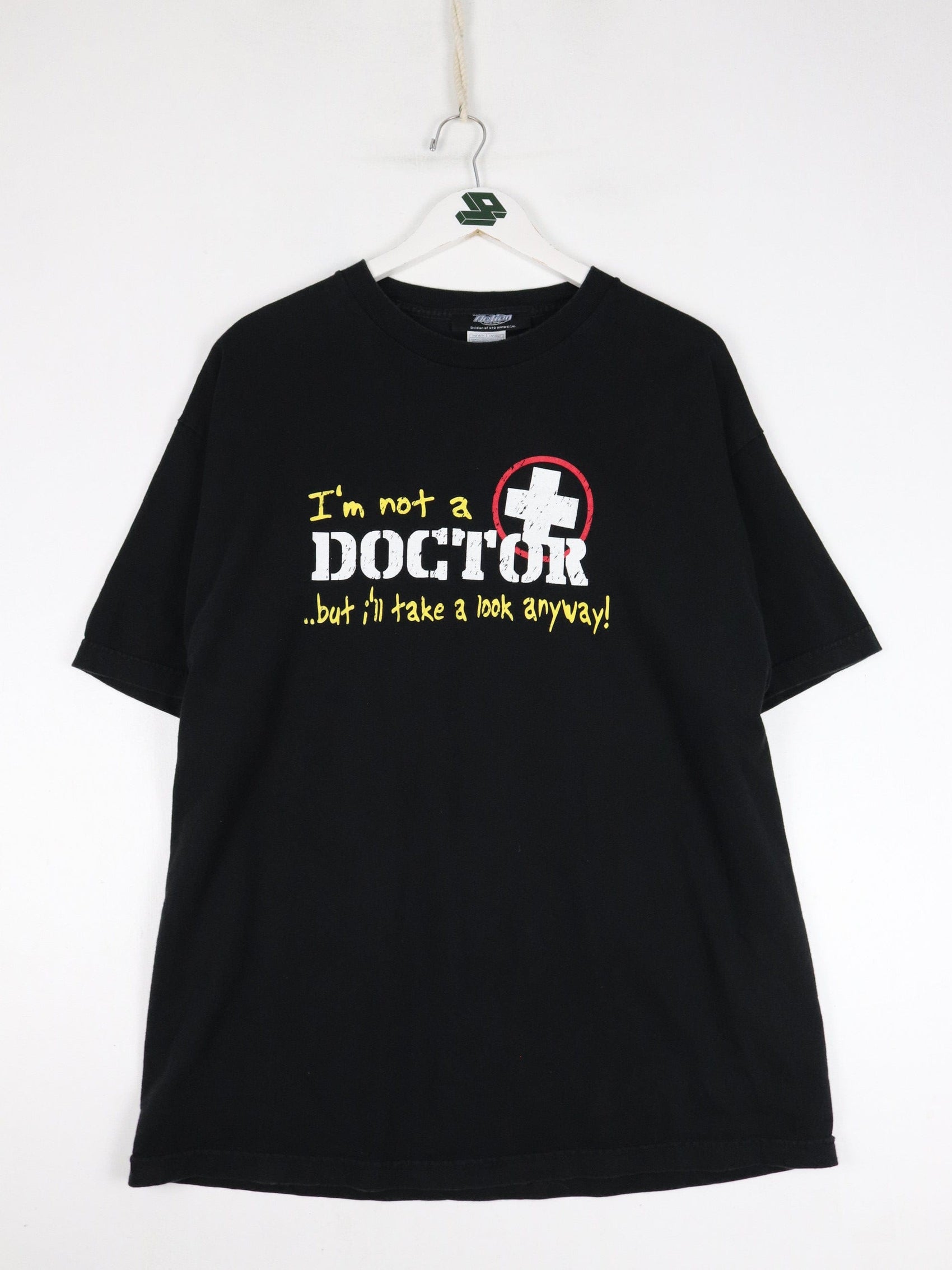 Other T-Shirts & Tank Tops Vintage I'm Not A Doctor T Shirt Mens XL Black Funny