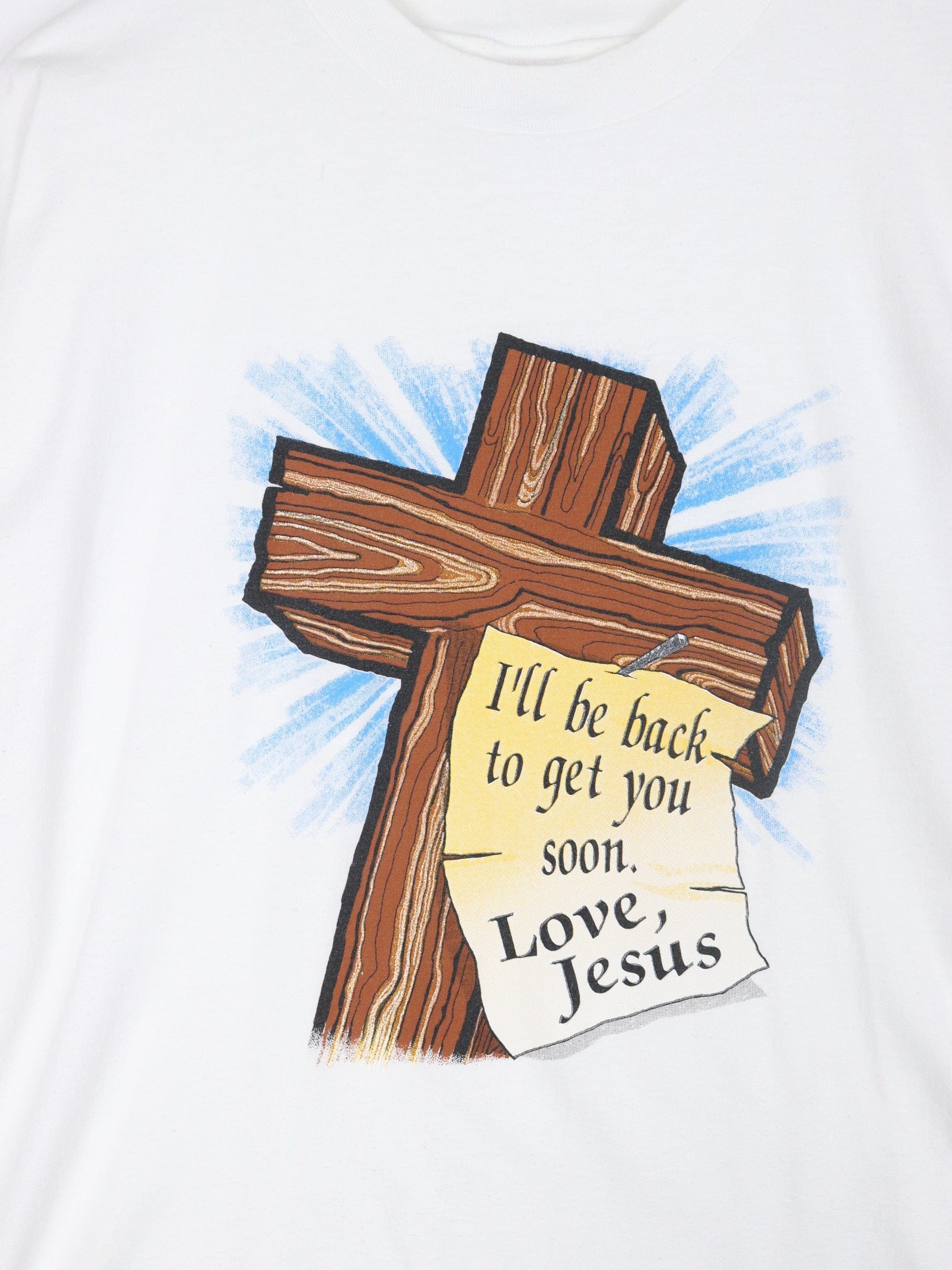 Other T-Shirts & Tank Tops Vintage Jesus T Shirt Mens 2XL White 90s