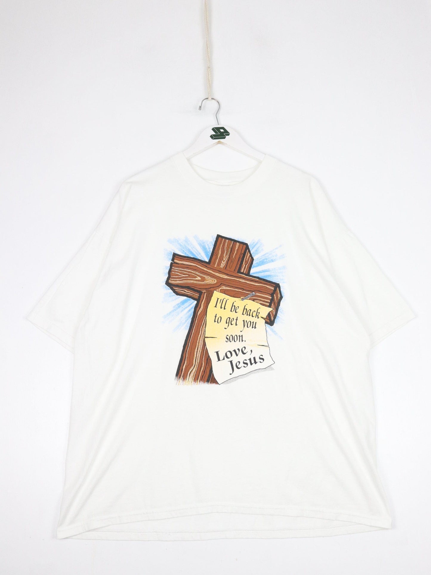 Other T-Shirts & Tank Tops Vintage Jesus T Shirt Mens 2XL White 90s