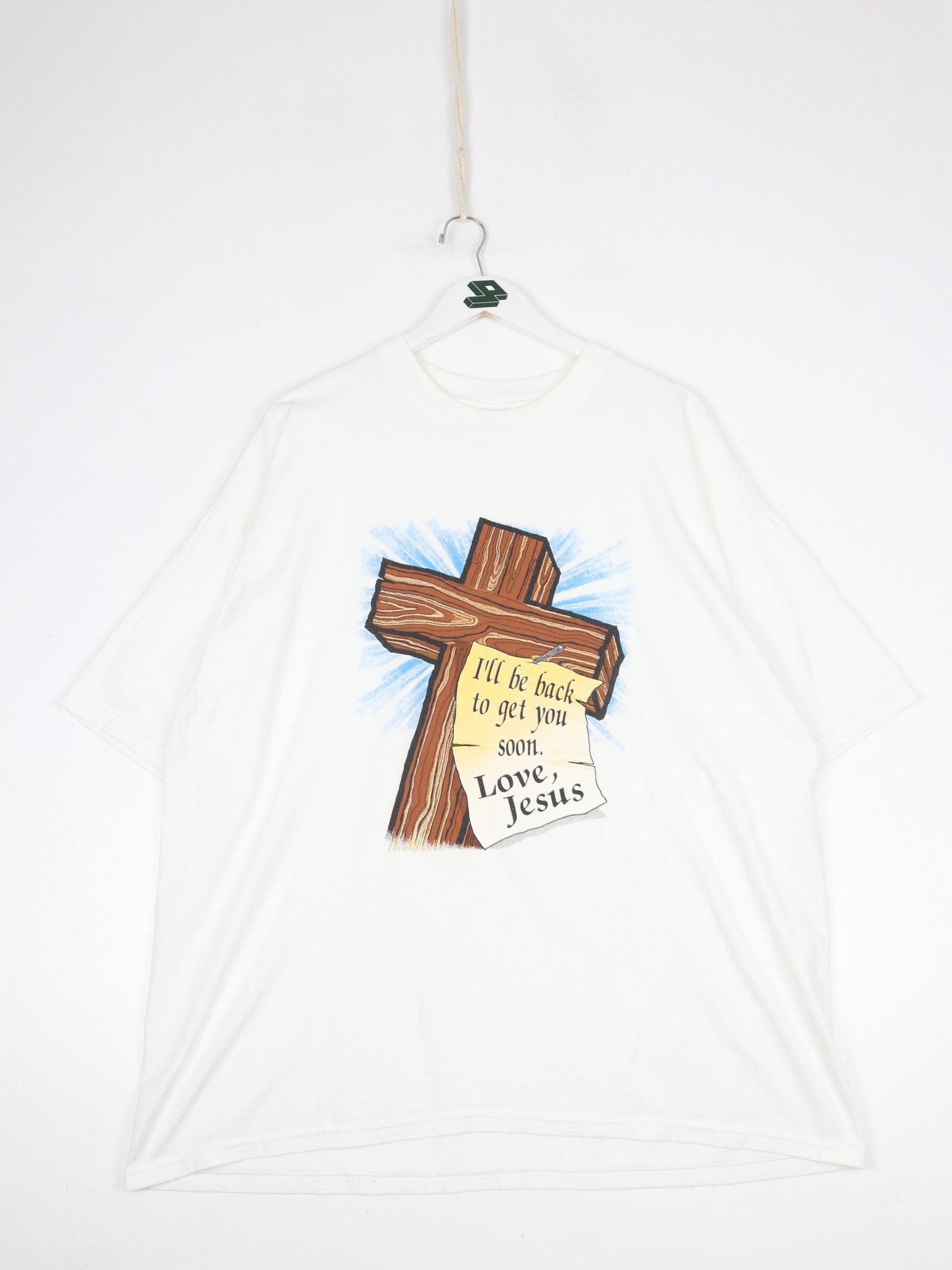 Other T-Shirts & Tank Tops Vintage Jesus T Shirt Mens 2XL White 90s