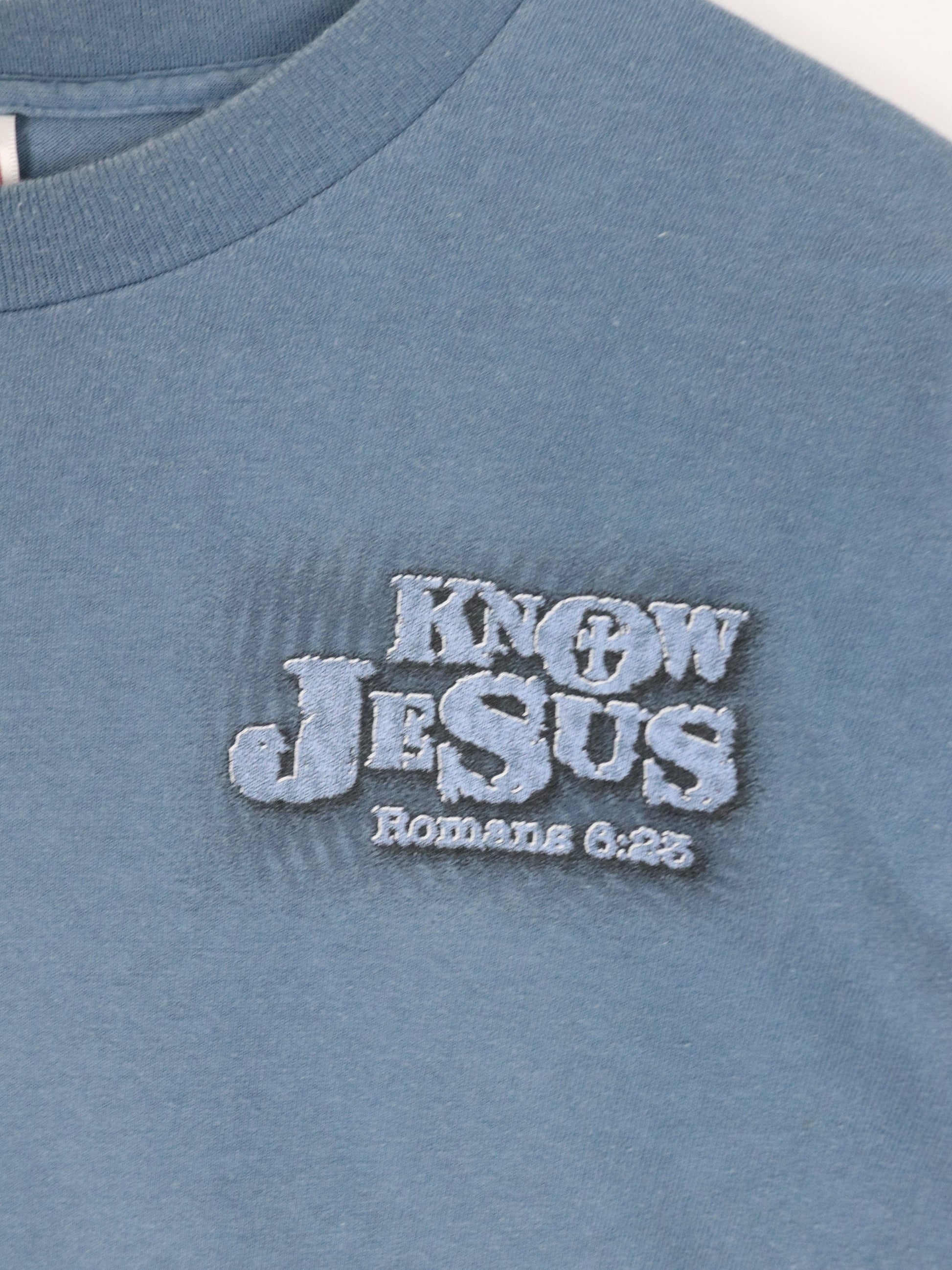 Other T-Shirts & Tank Tops Vintage Jesus T Shirt Mens Large Blue Christian Religion Quote