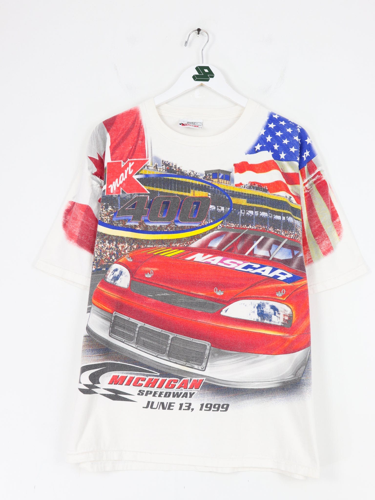 Vintage K Mart 400 Nascar Chase Authentics All Over Print Racing T