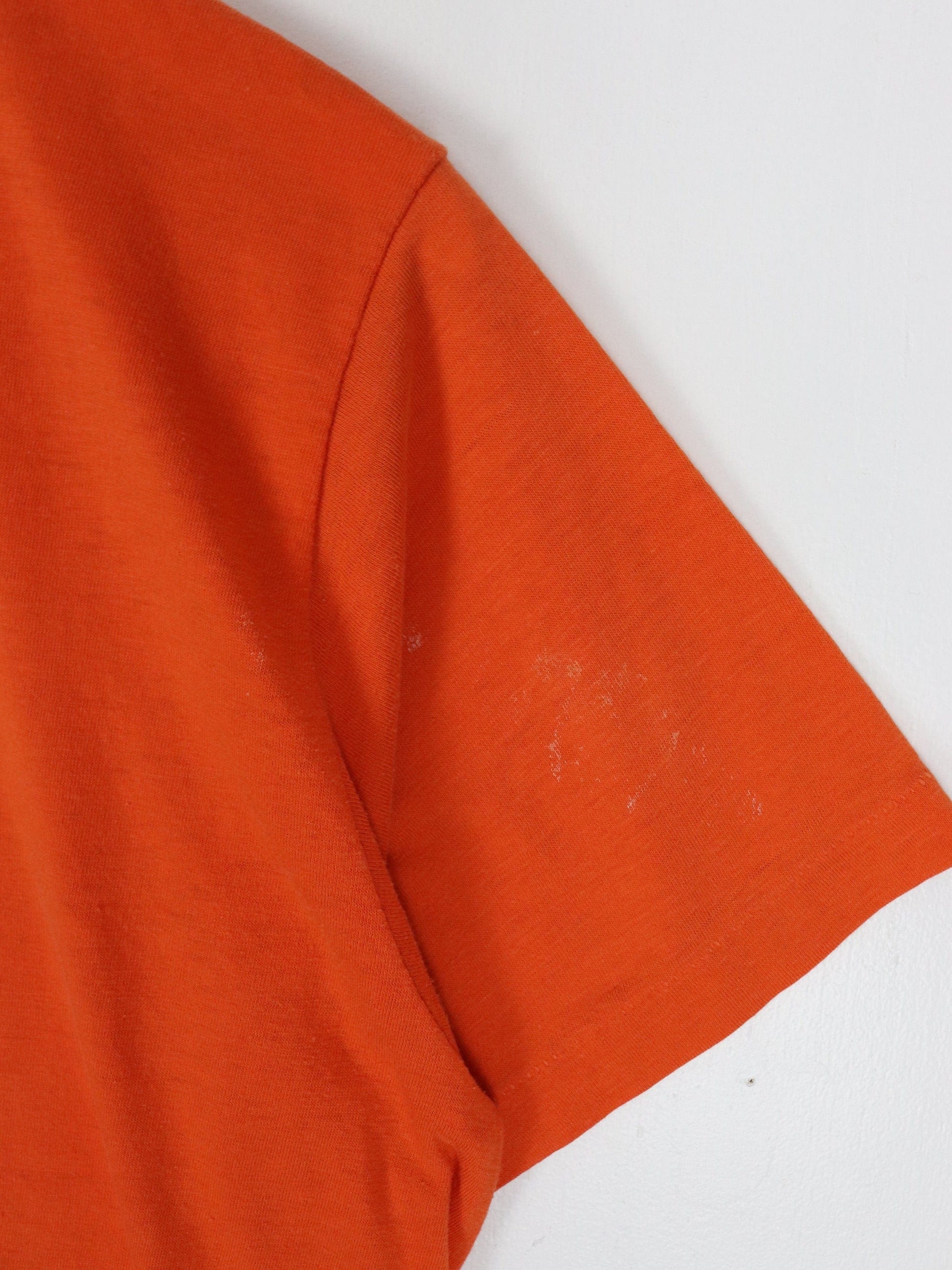 Other T-Shirts & Tank Tops Vintage Life & Health Marathon T Shirt Fits Mens Medium Orange 80s