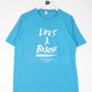 Other T-Shirts & Tank Tops Vintage Life's A Beach T Shirt Fits Mens Large Blue 80s Funny USA
