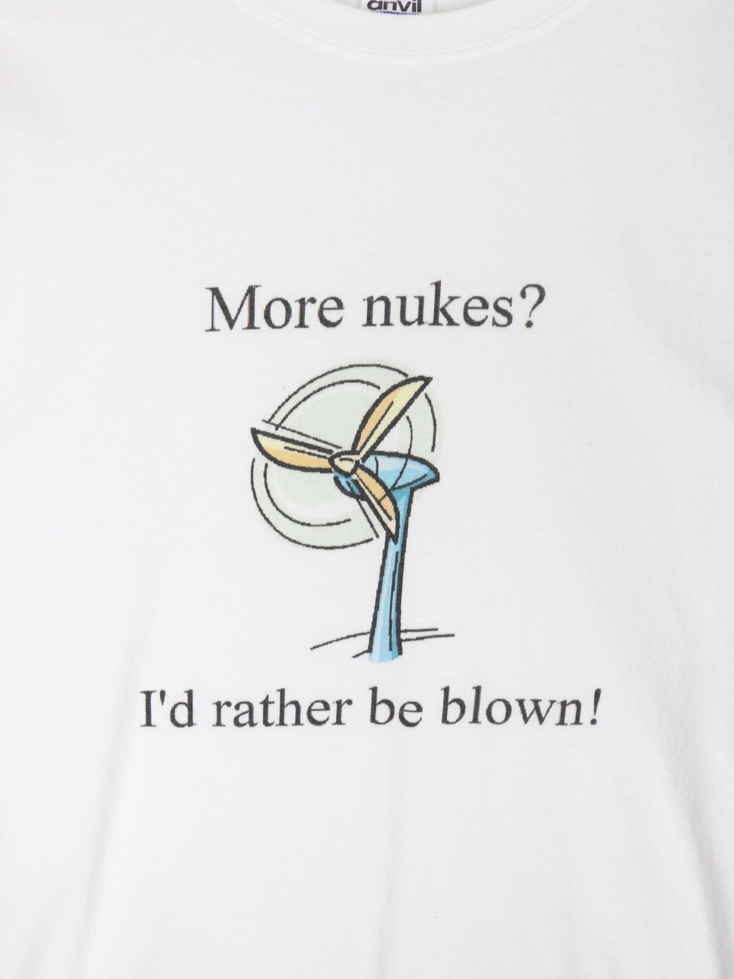 Other T-Shirts & Tank Tops Vintage More Nukes T Shirt Mens XL White Funny Y2K